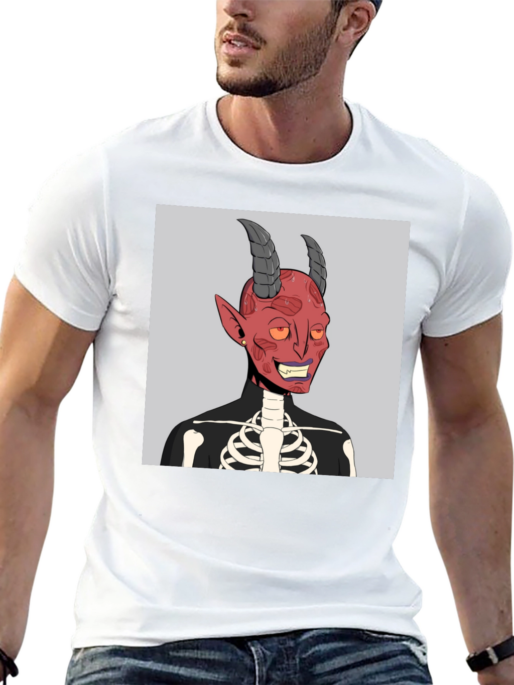 Devil Skeleton Graphic Tee