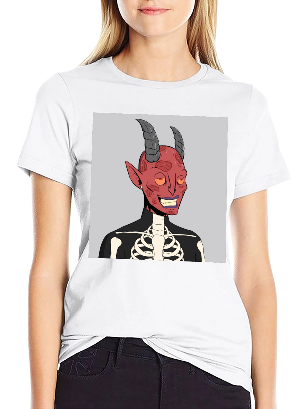 Devil Skeleton Graphic Tee
