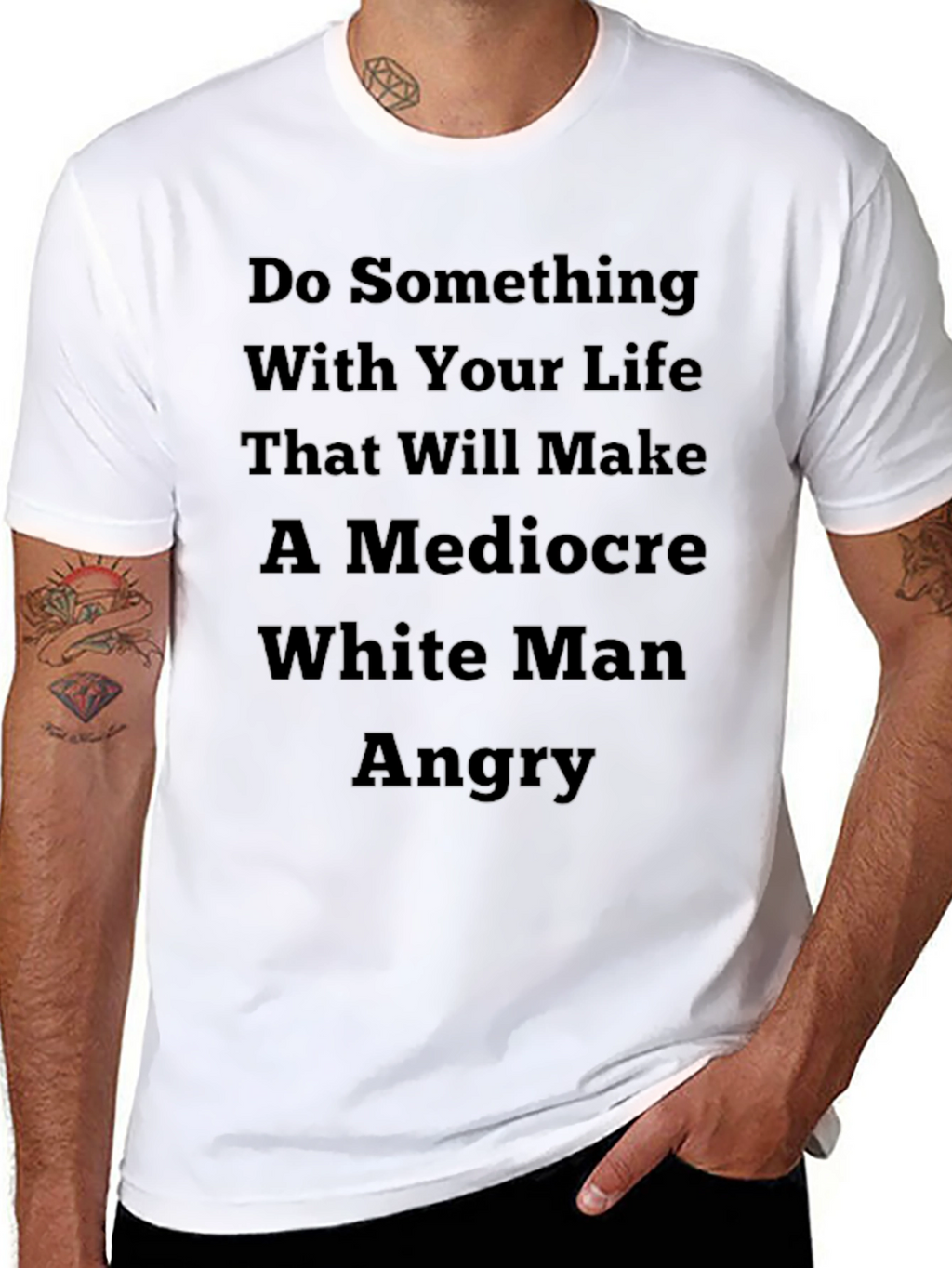 Do Something Angry Tee - Statement Graphic T-Shirt