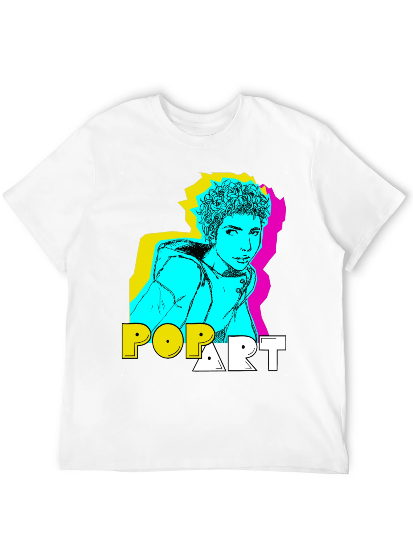Pop Art Style Graphic T-Shirt