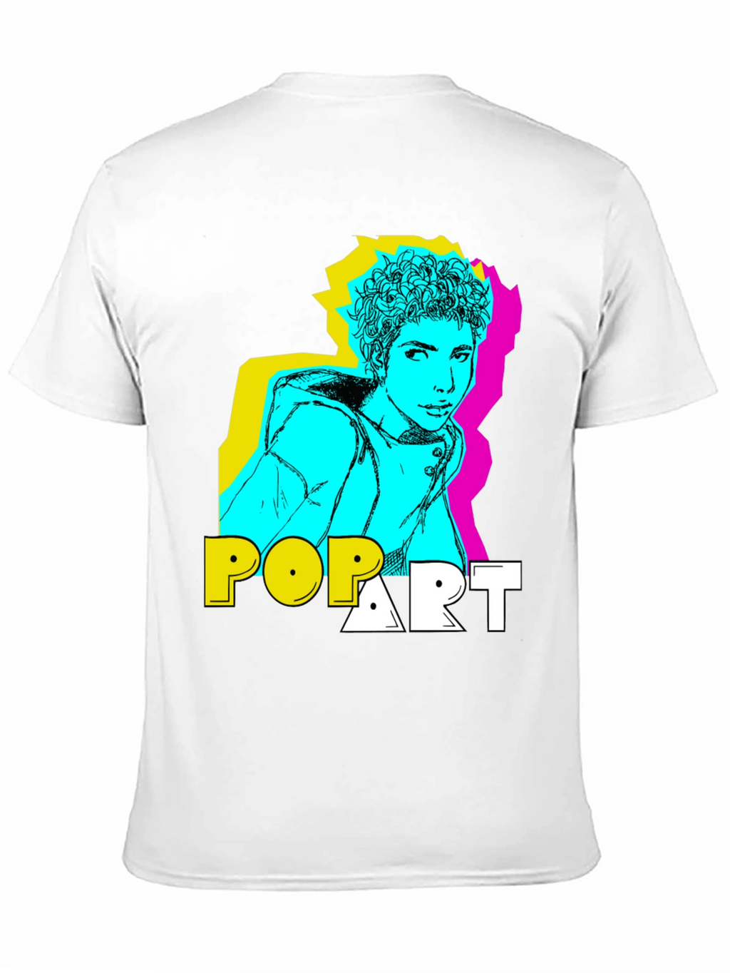 Pop Art Style Graphic T-Shirt