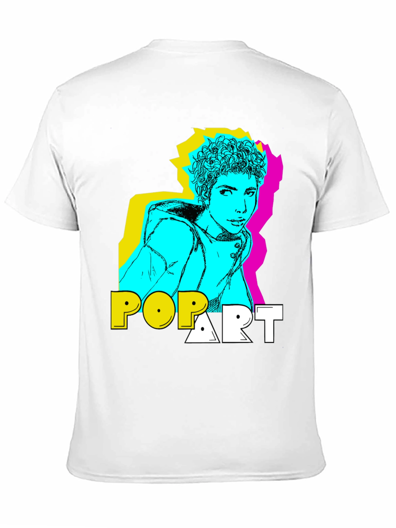 Pop Art Style Graphic T-Shirt