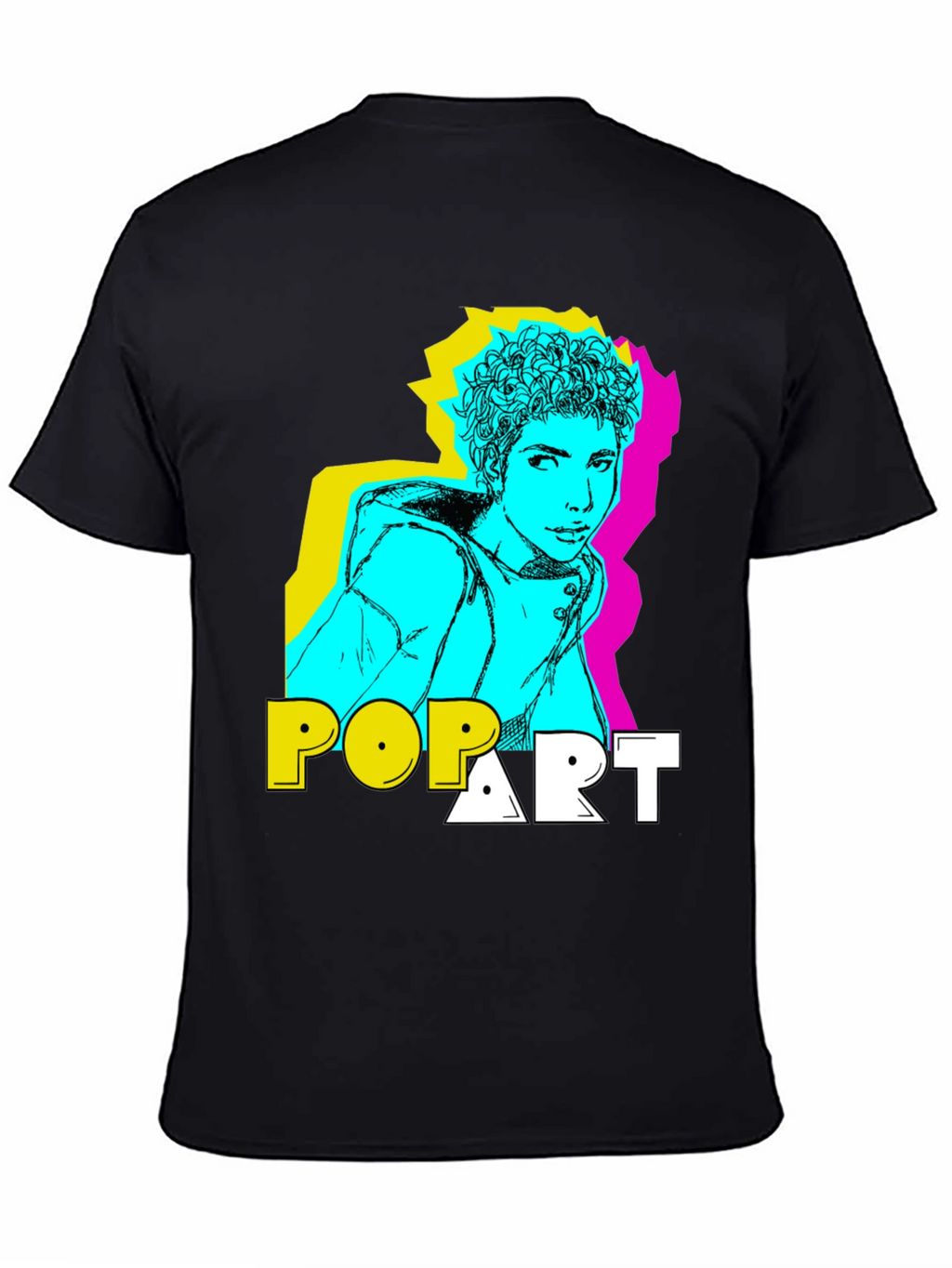 Pop Art Style Graphic T-Shirt