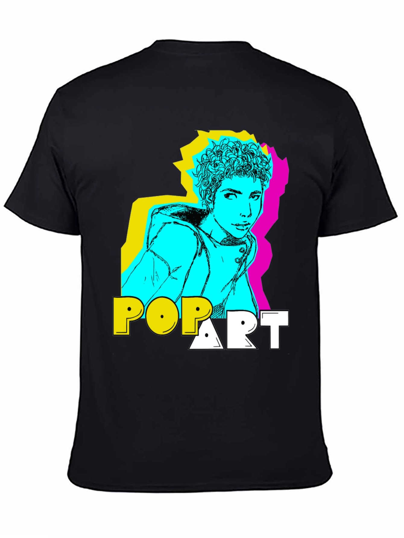 Pop Art Style Graphic T-Shirt
