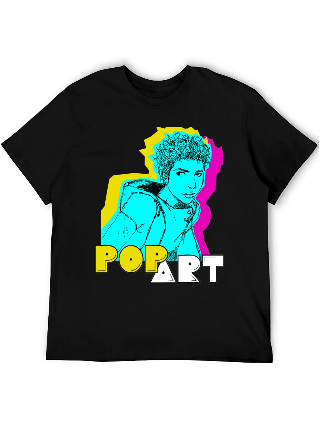 Pop Art Style Graphic T-Shirt
