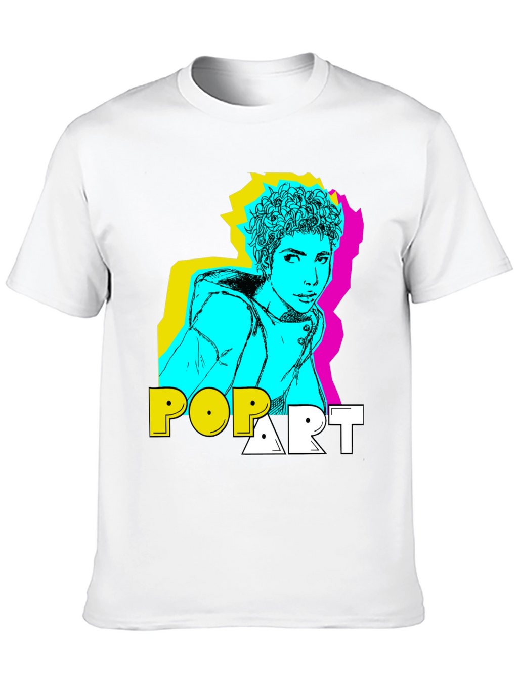 Pop Art Style Graphic T-Shirt