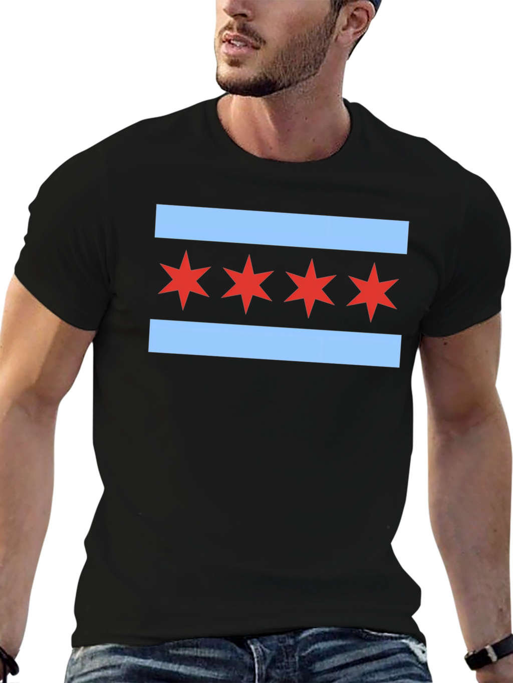 Chicago Flag Graphic Tee - City Pride T-Shirt