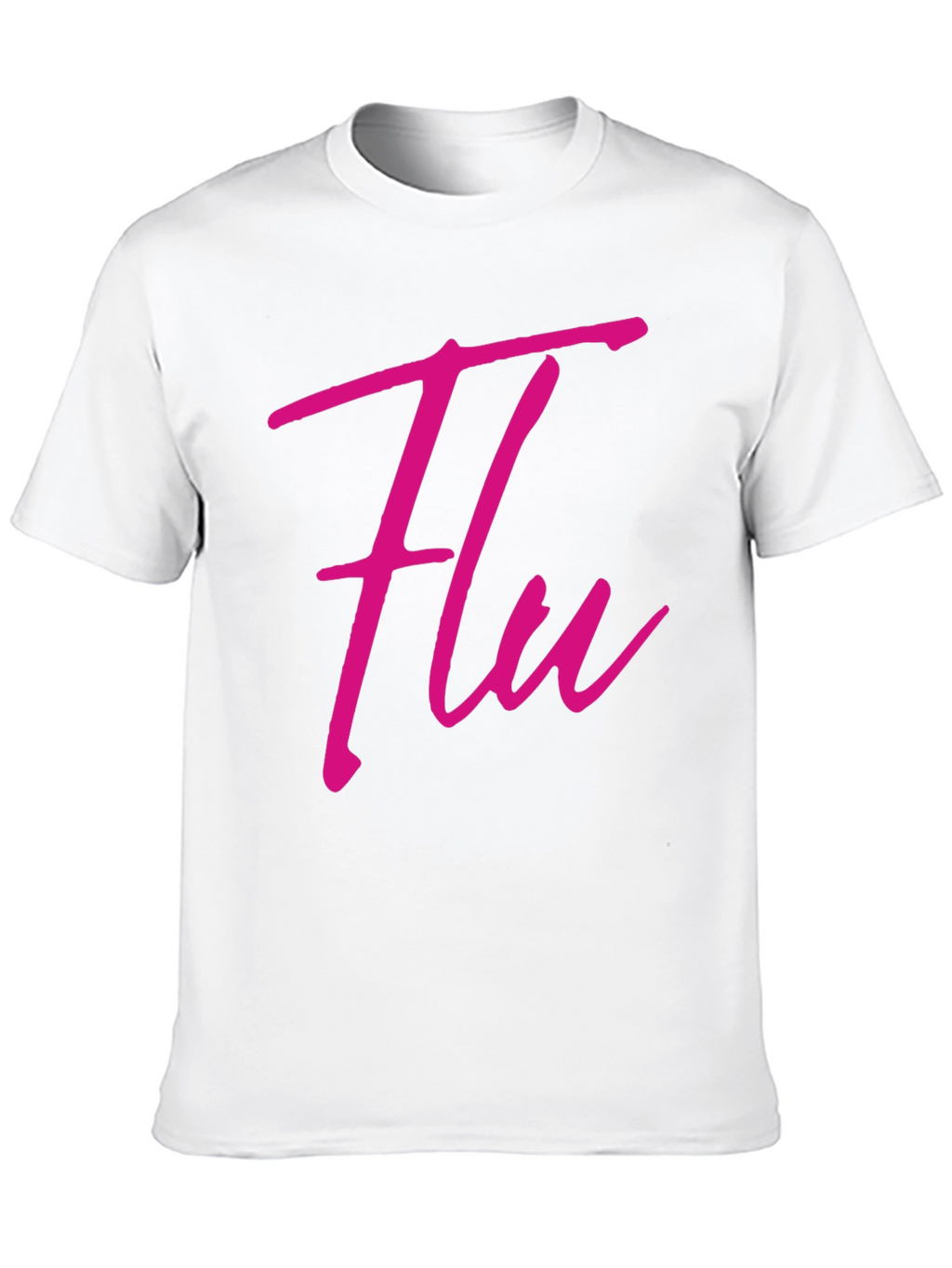 Flu Graphic Tee - Trendy Casual Black T-Shirt