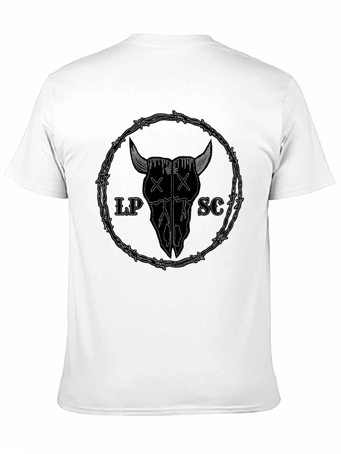 Black Bull Skull Graphic Tee - LP SC