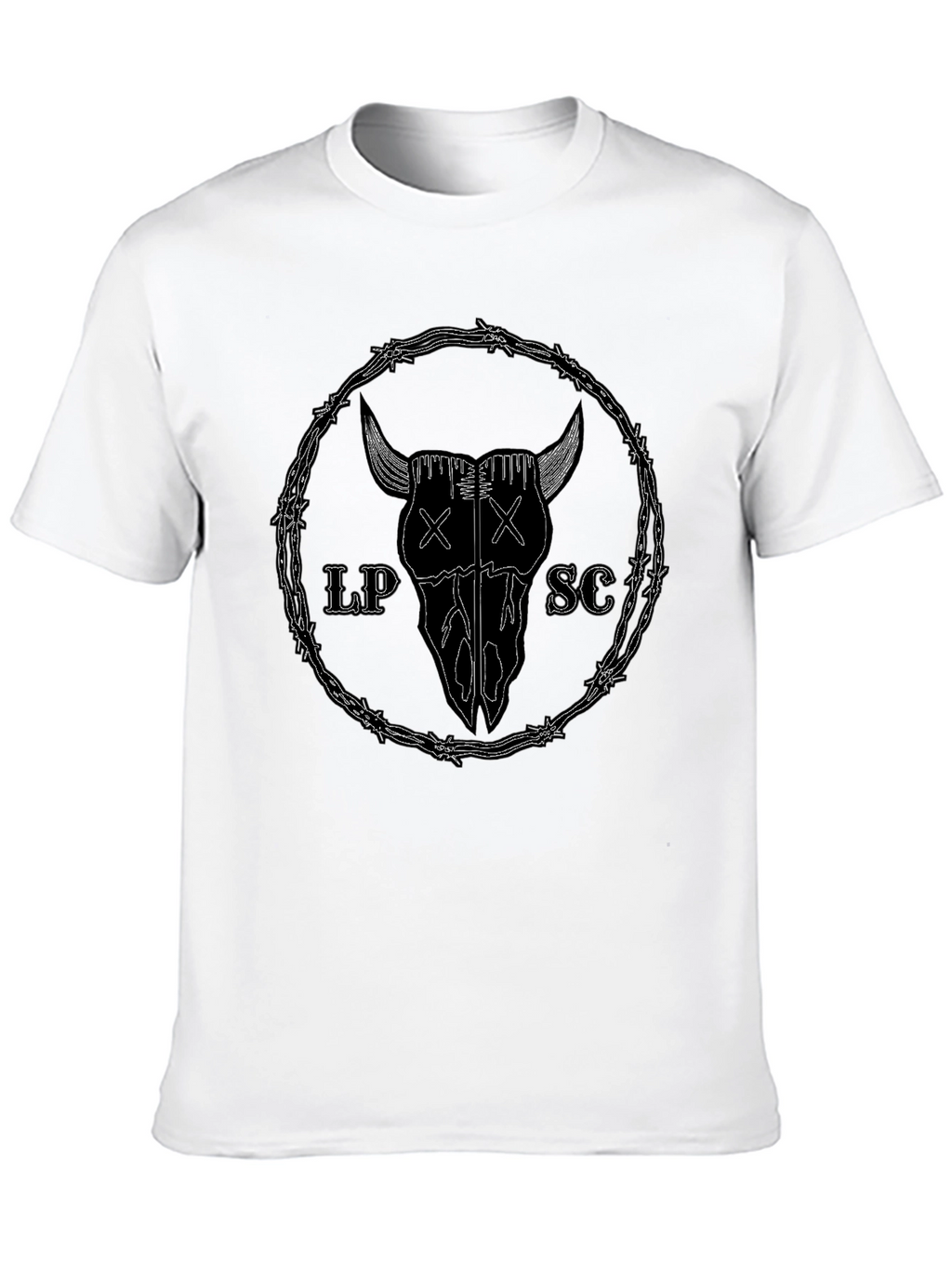 Black Bull Skull Graphic Tee - LP SC