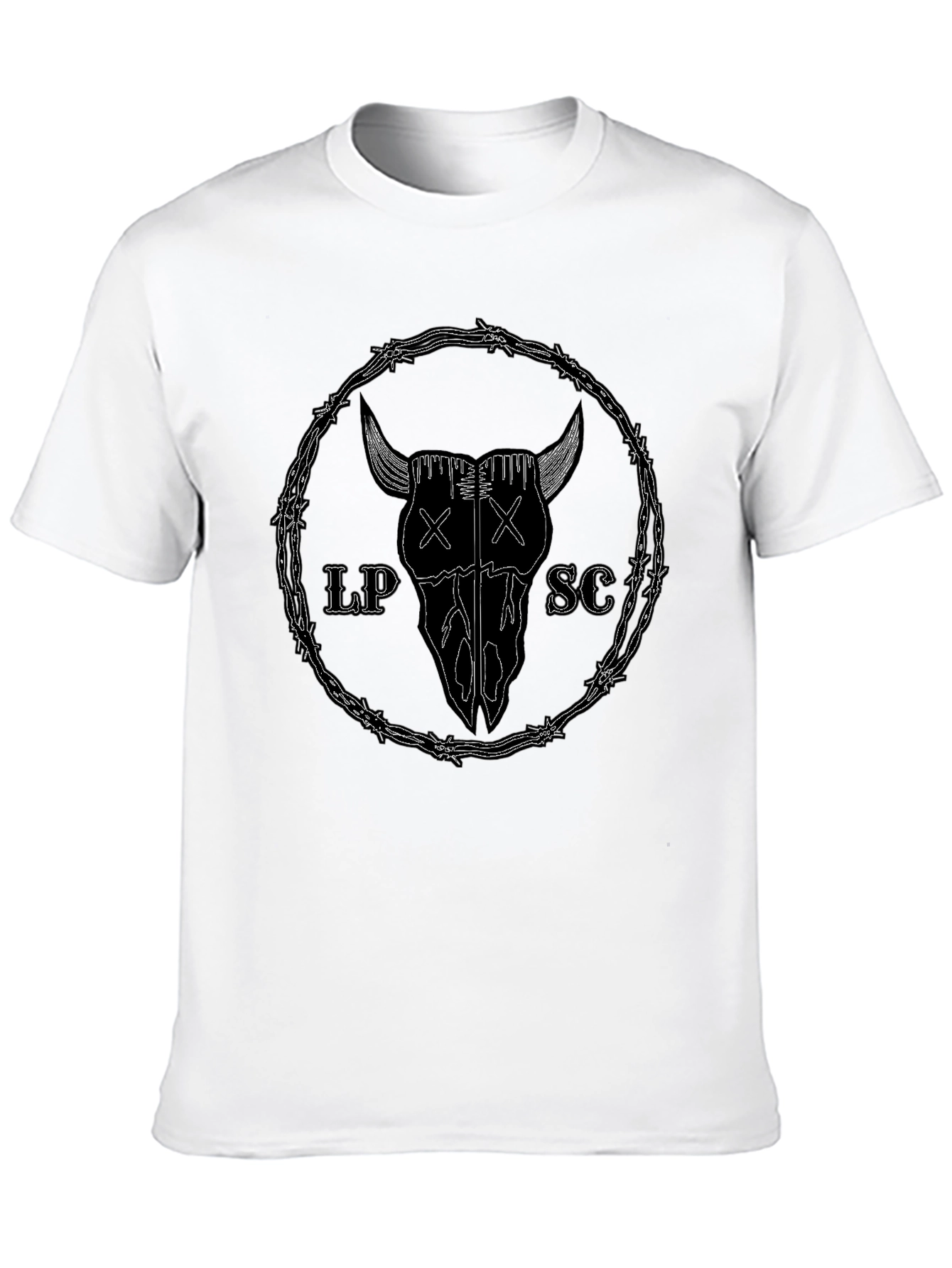 Black Bull Skull Graphic Tee - LP SC