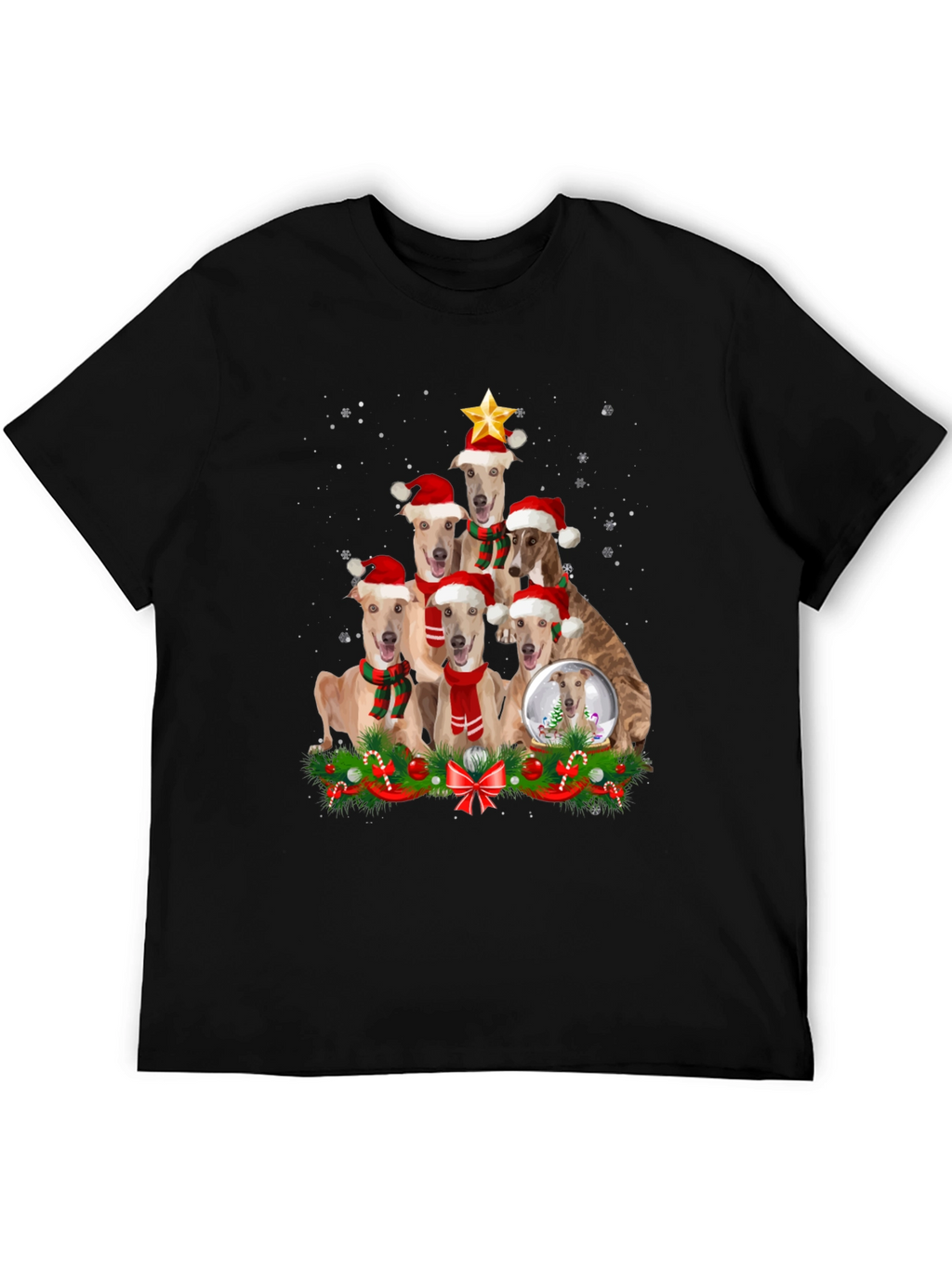 Christmas Dog T-Shirt Holiday Pet Lovers Tee