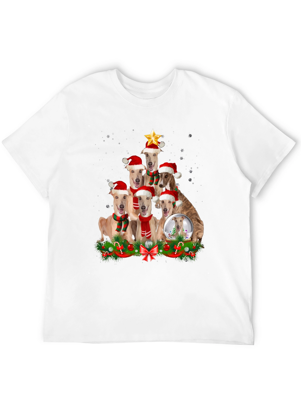 Christmas Dog T-Shirt Holiday Pet Lovers Tee
