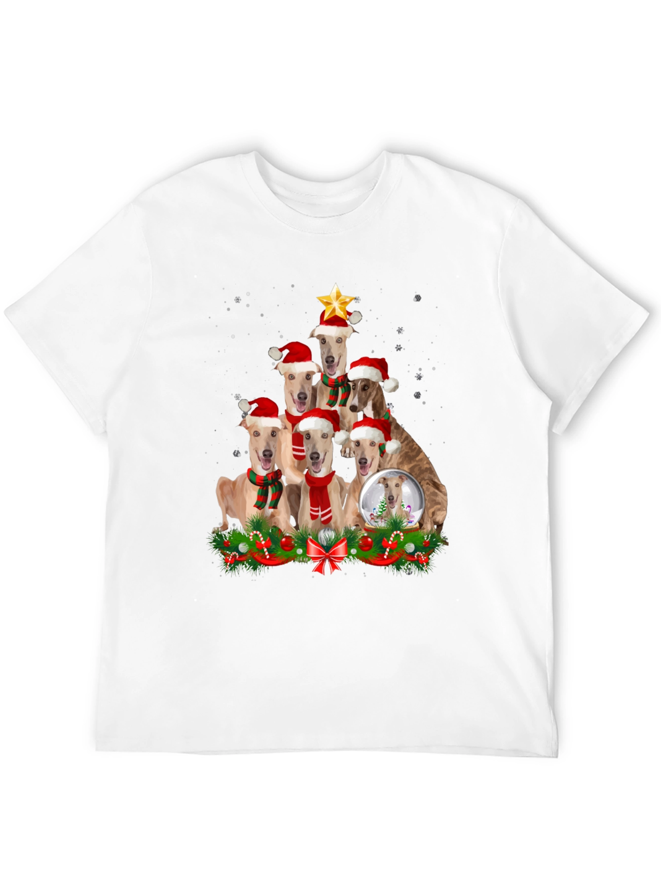 Christmas Dog T-Shirt Holiday Pet Lovers Tee