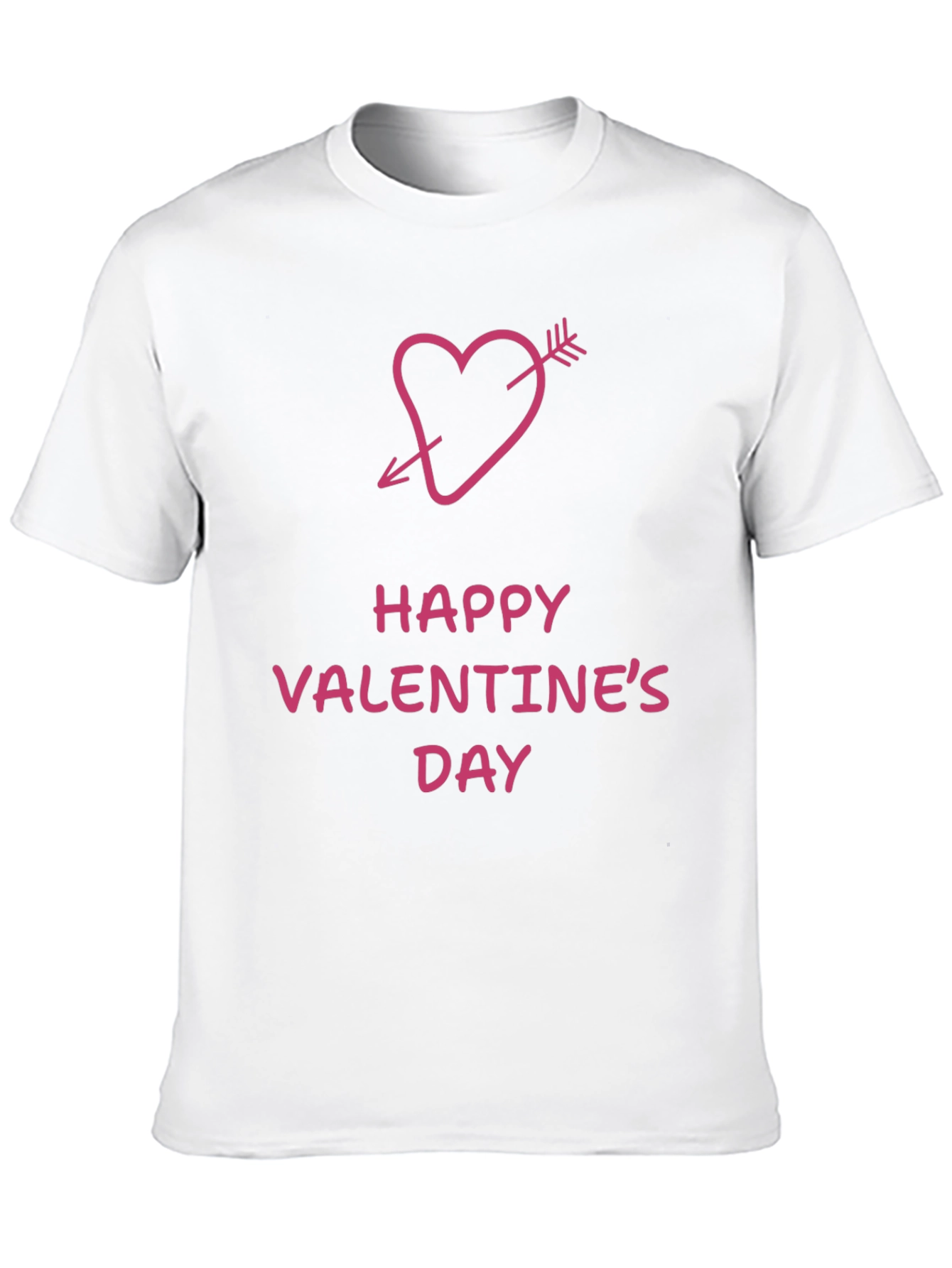 Happy Valentines Day Arrow Heart Graphic Tee