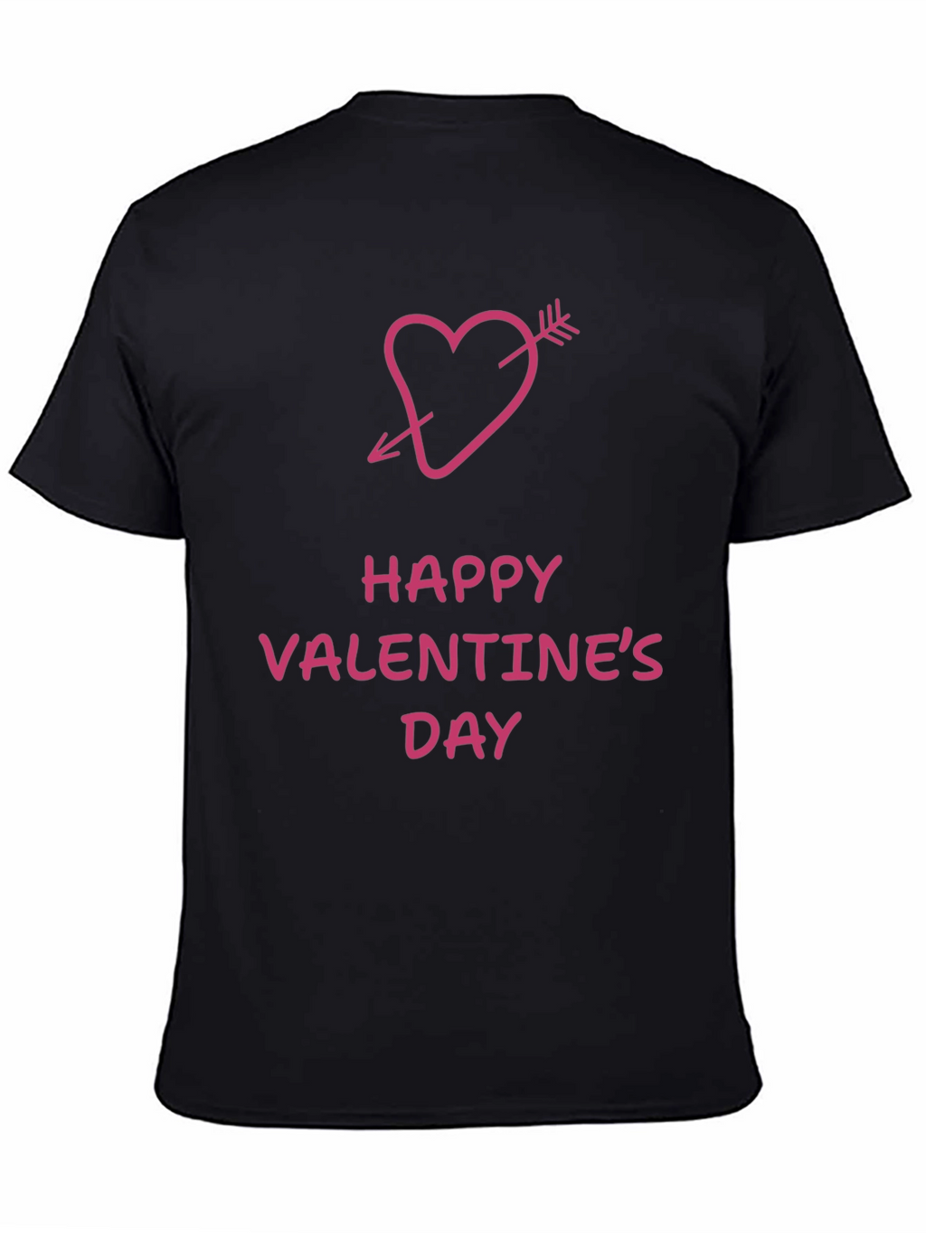 Happy Valentines Day Arrow Heart Graphic Tee