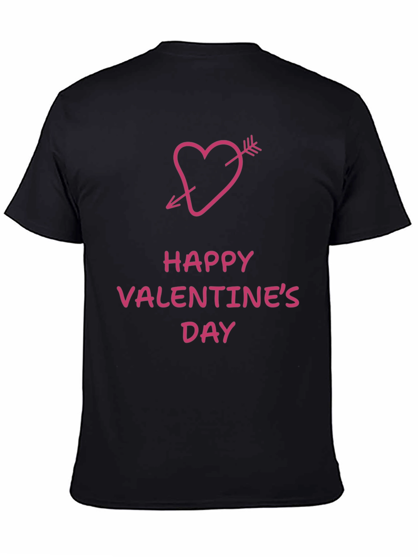 Happy Valentines Day Arrow Heart Graphic Tee