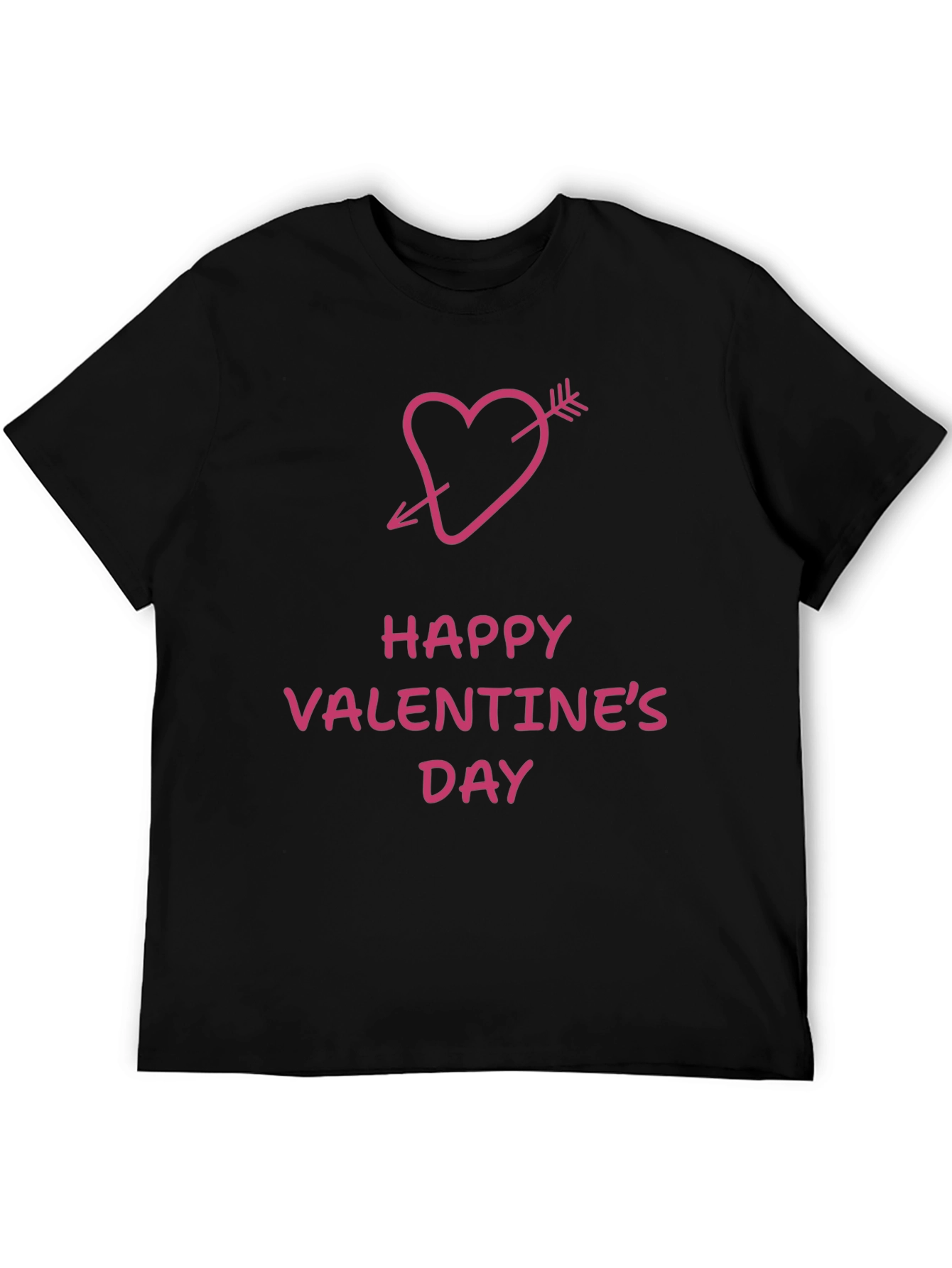 Happy Valentines Day Arrow Heart Graphic Tee