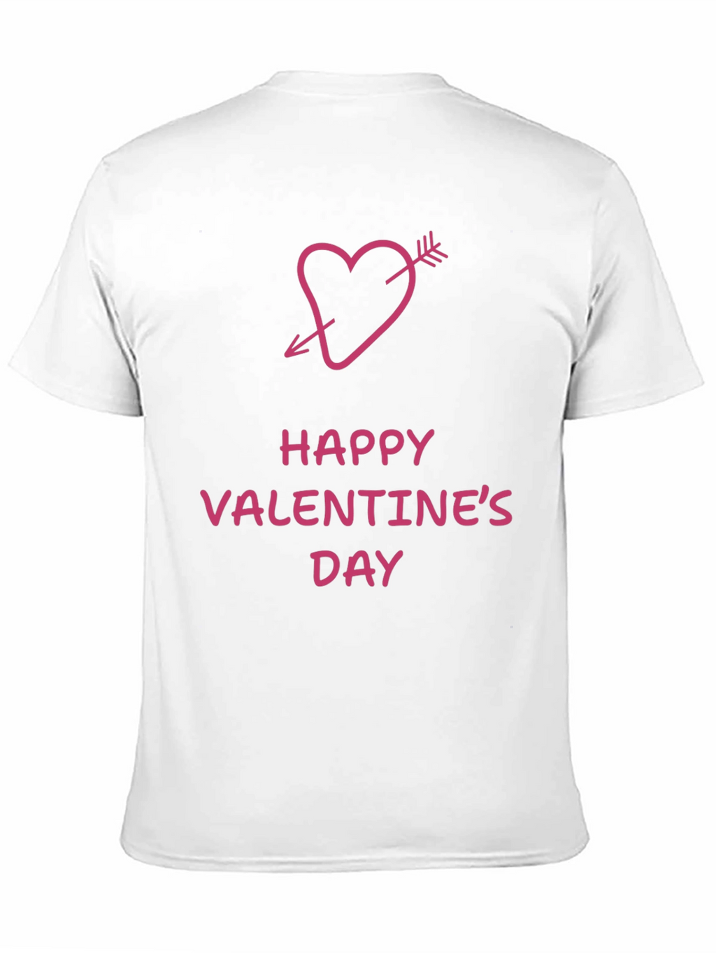Happy Valentines Day Arrow Heart Graphic Tee
