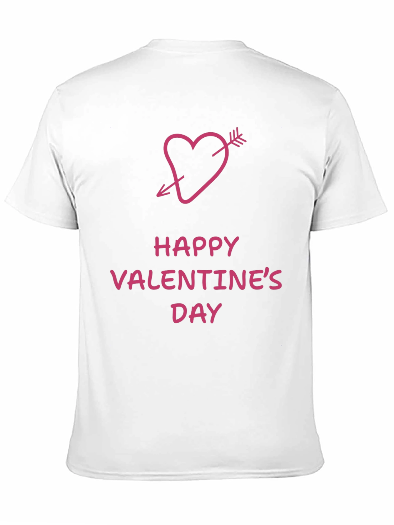 Happy Valentines Day Arrow Heart Graphic Tee