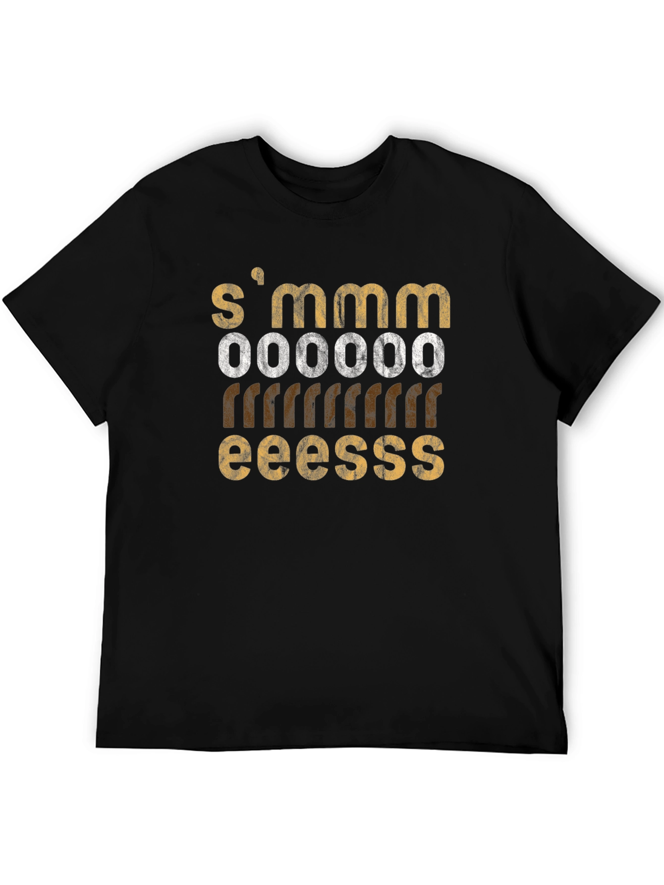 SMMM OOOOOO RRRRRR EEESSS Black T-Shirt