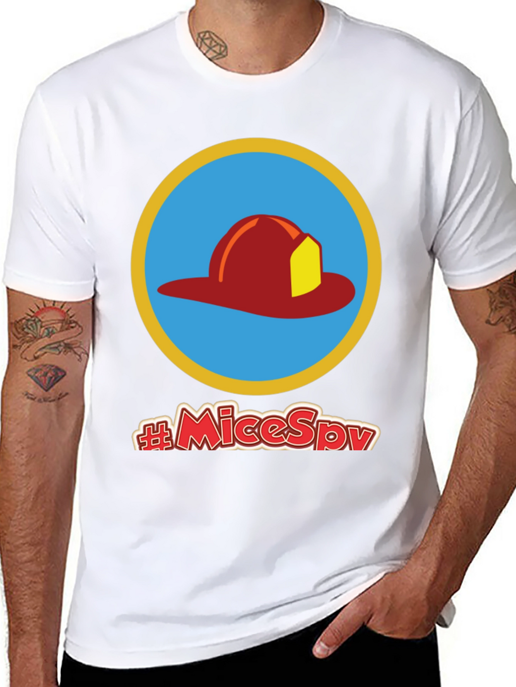 Fireman Hat T-Shirt - #MiceSpy Graphic Tee