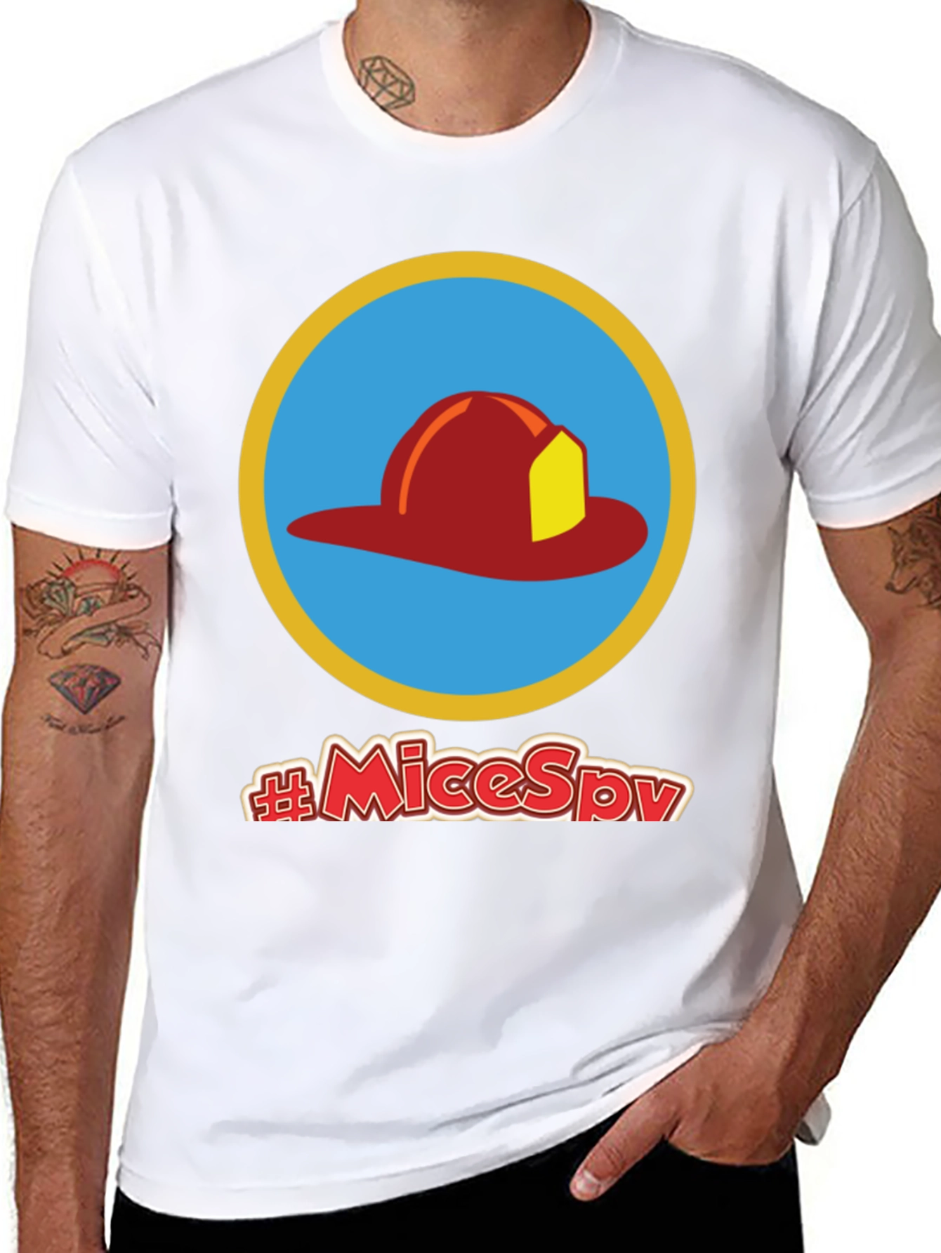 Fireman Hat T-Shirt - #MiceSpy Graphic Tee