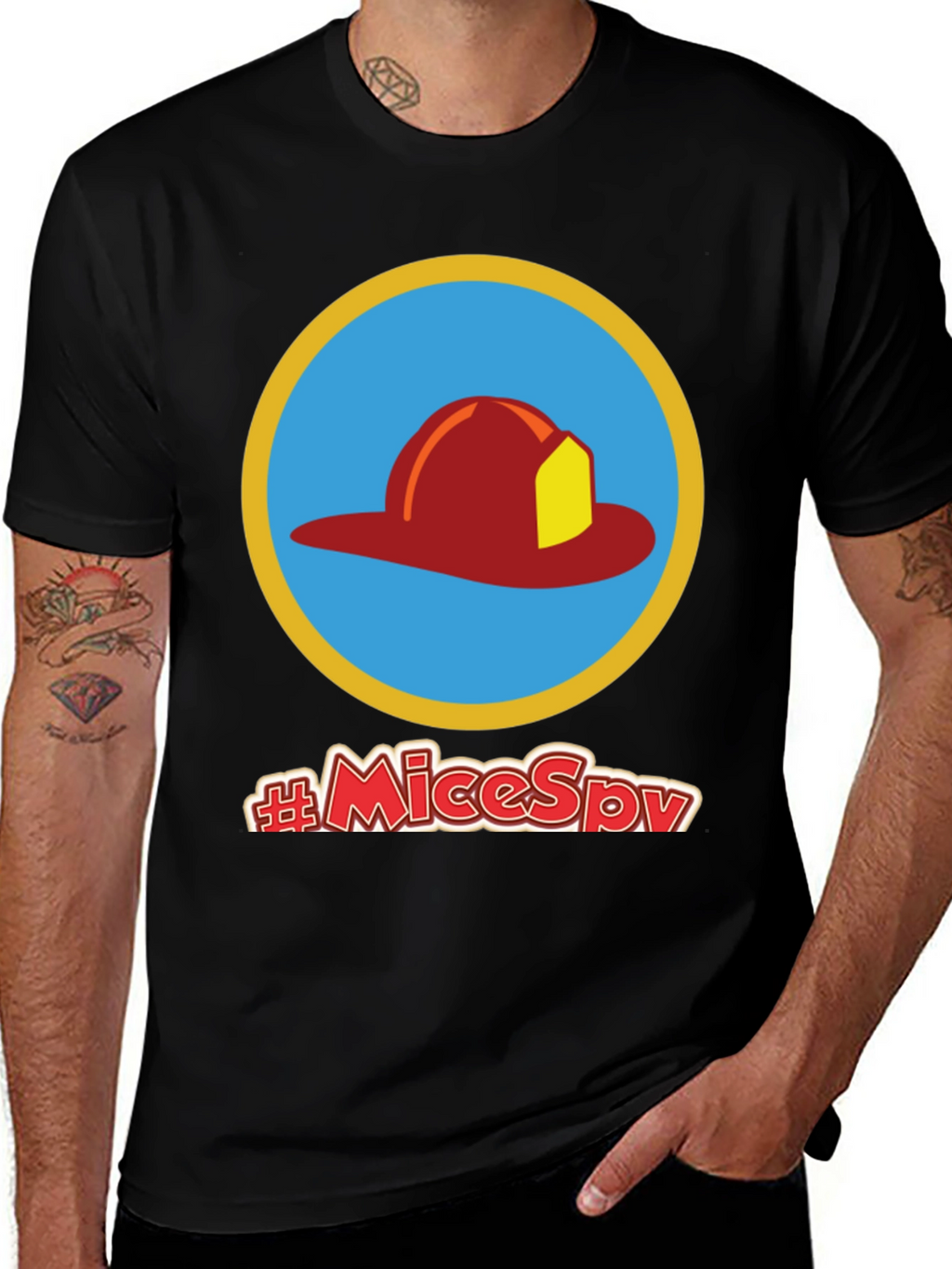 Fireman Hat T-Shirt - #MiceSpy Graphic Tee