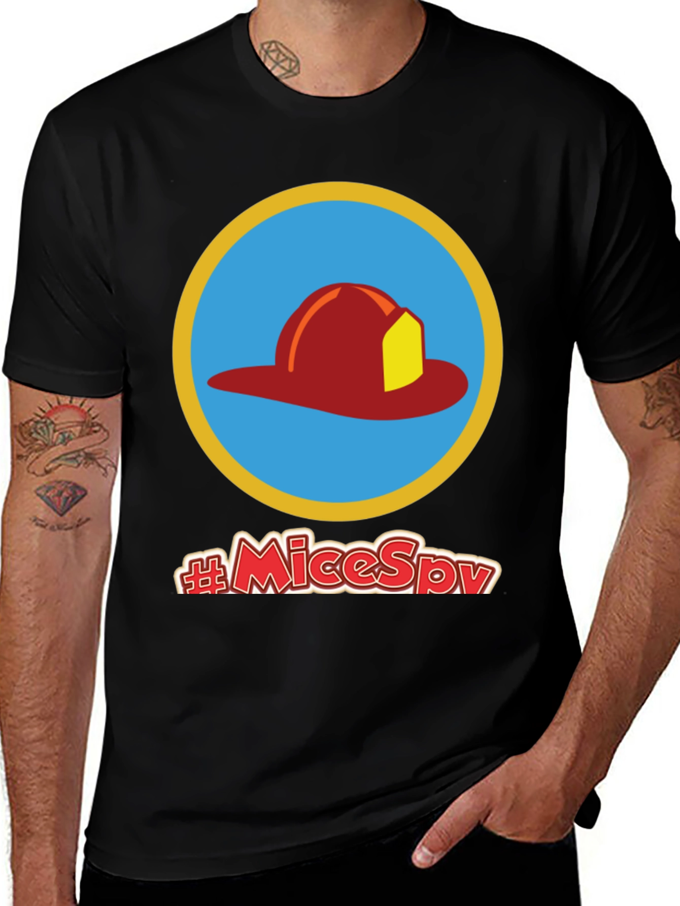 Fireman Hat T-Shirt - #MiceSpy Graphic Tee