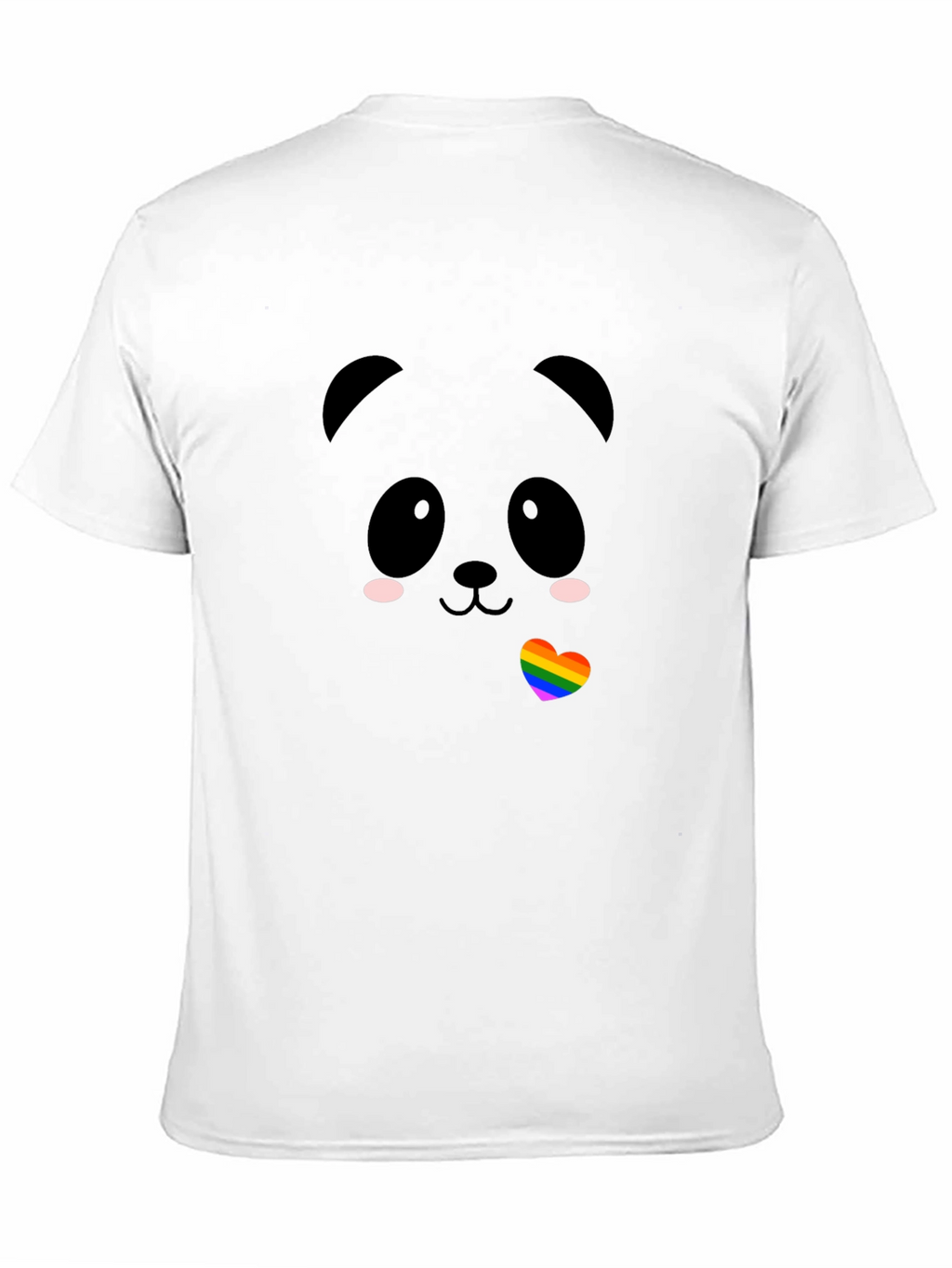 Kawaii Panda LGBTQ Pride Heart T-Shirt