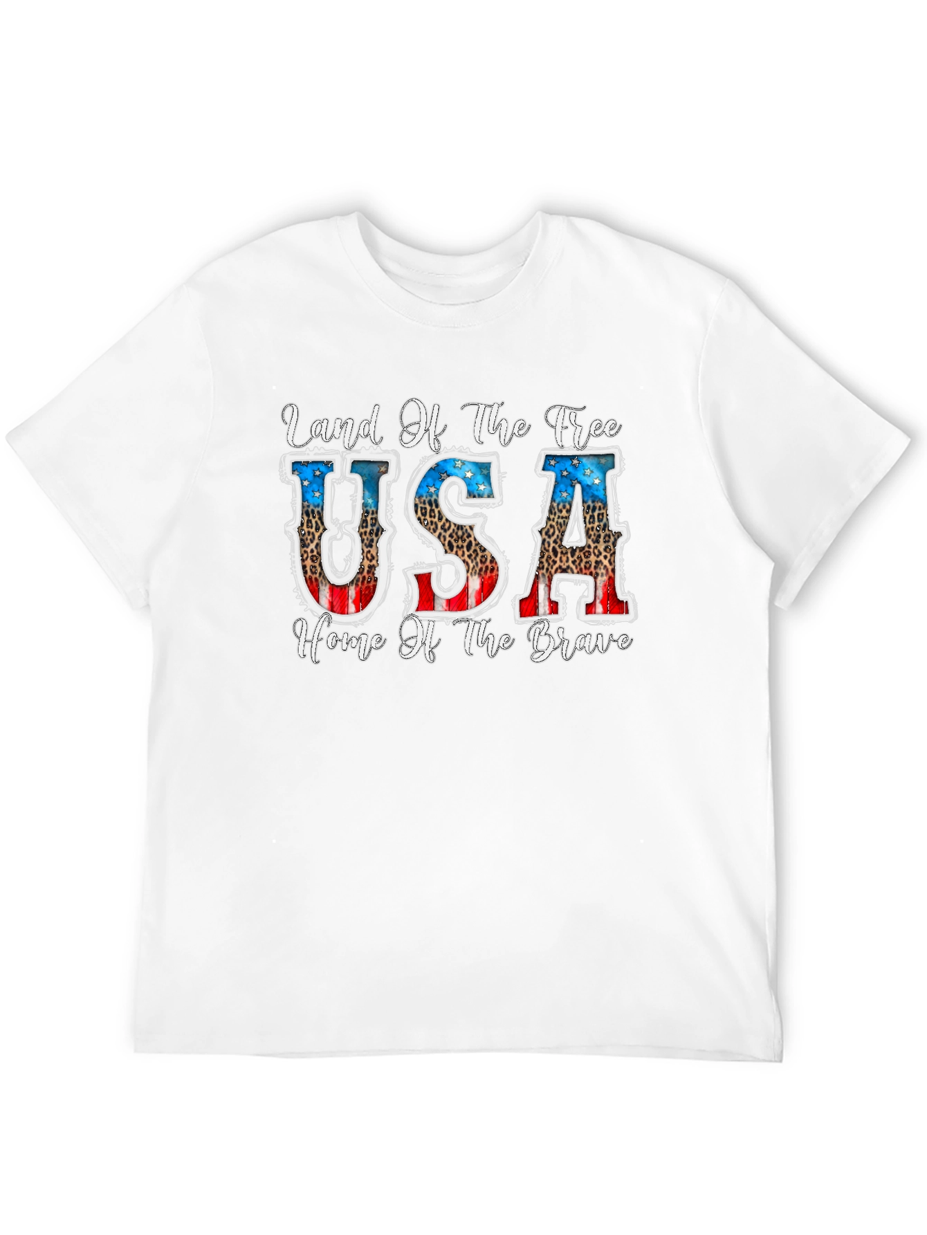 Land of the Free Patriotic USA Graphic T-Shirt