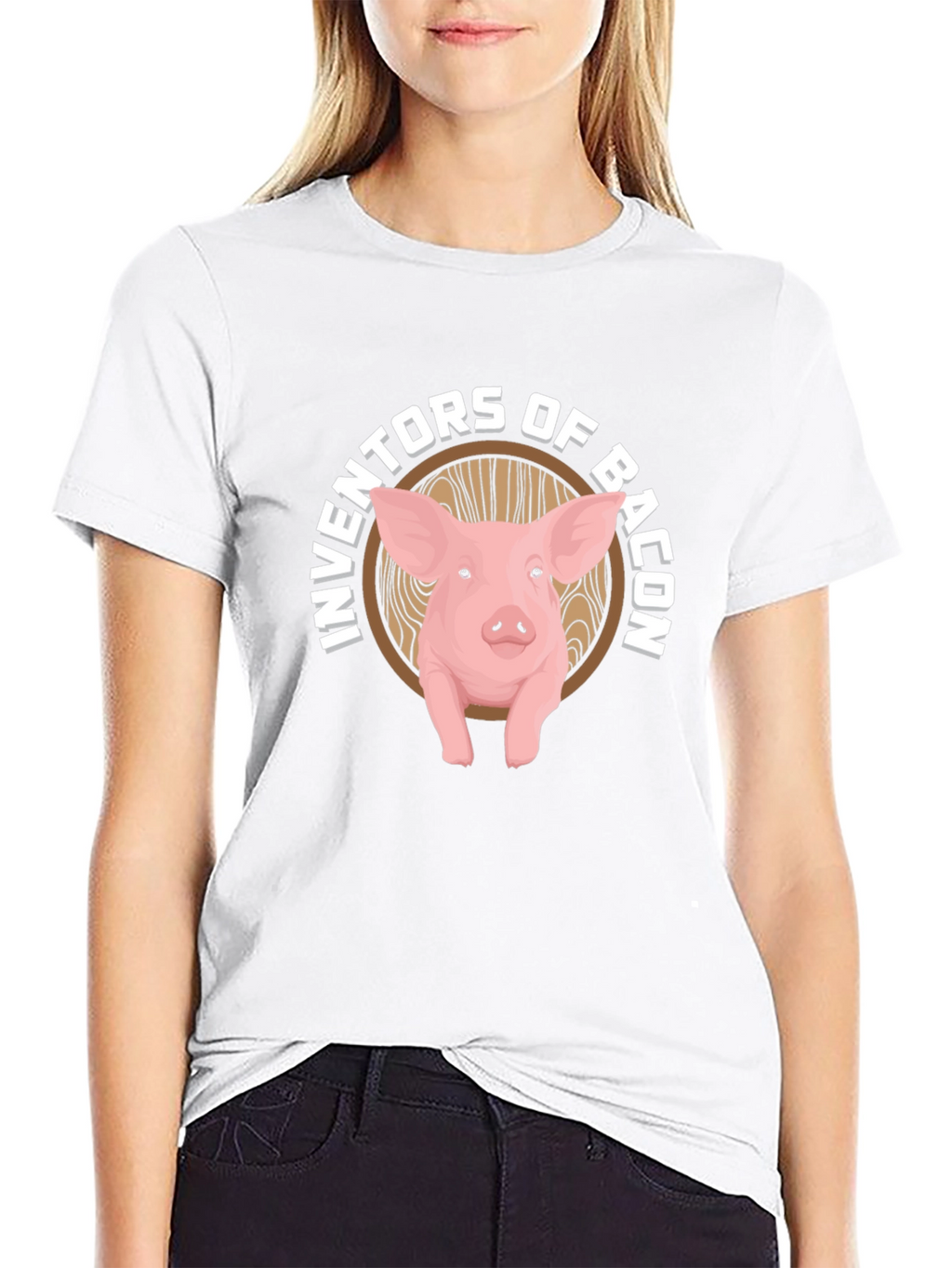 Inventors of Bacon Pig Graphic T-Shirt