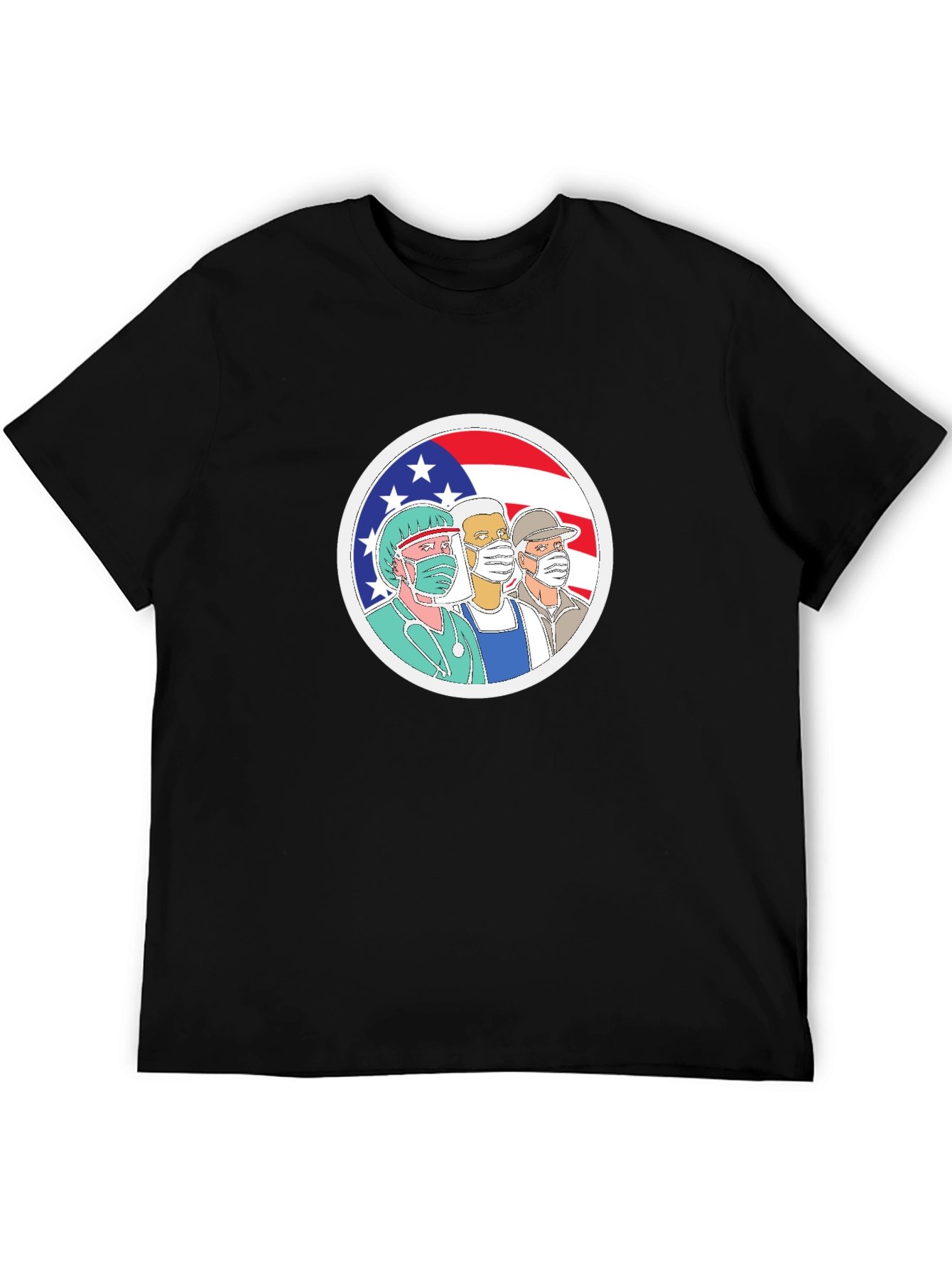 Essential Workers USA Flag T-Shirt