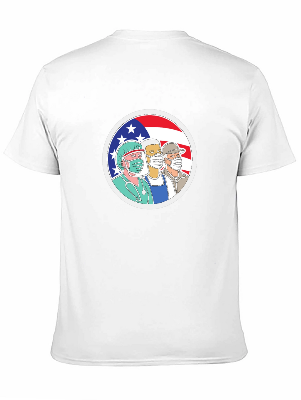 Essential Workers USA Flag T-Shirt