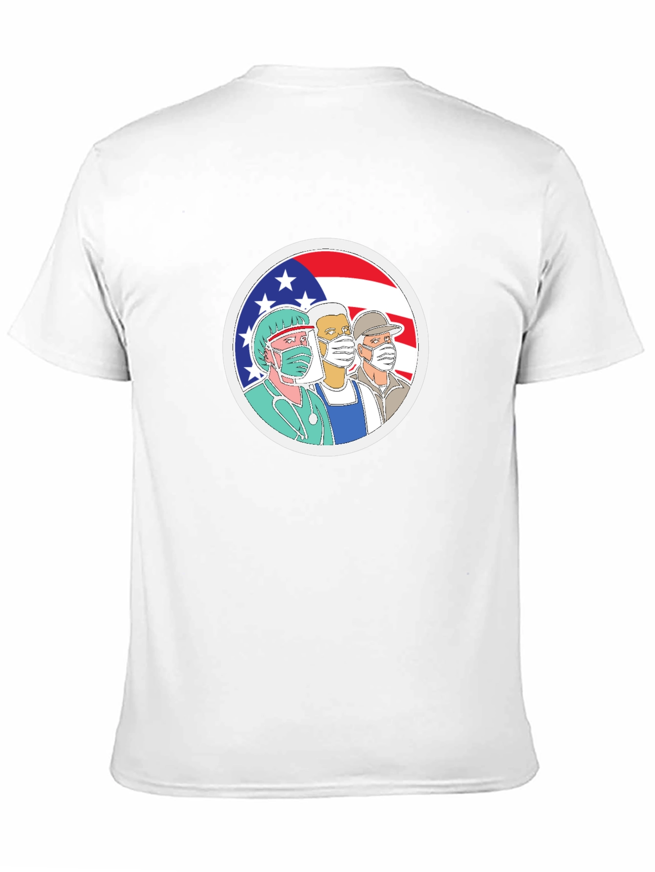 Essential Workers USA Flag T-Shirt
