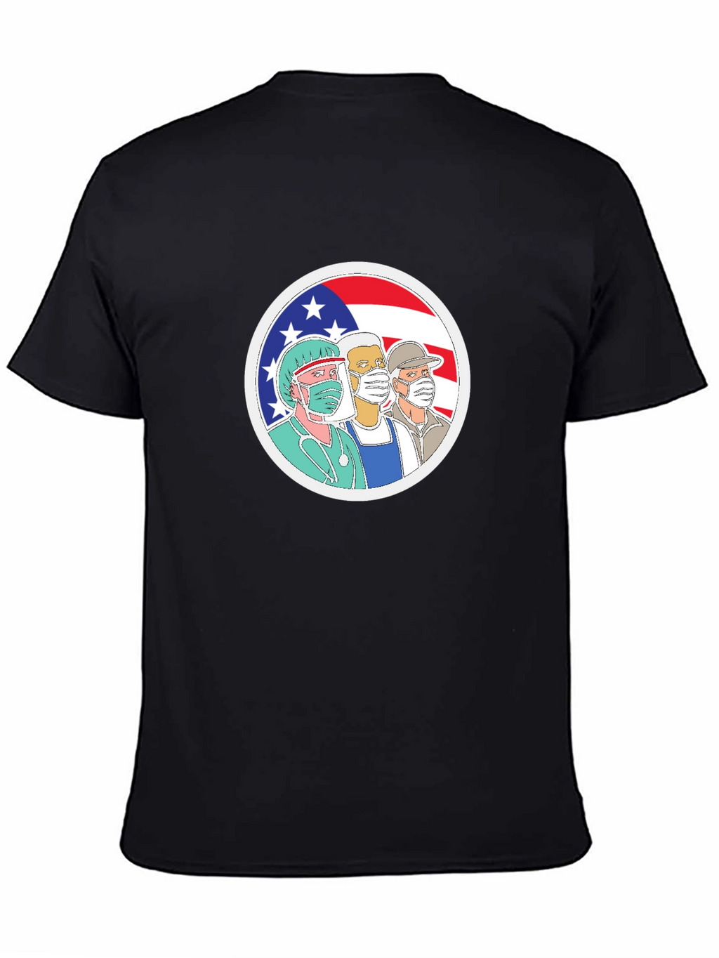 Essential Workers USA Flag T-Shirt