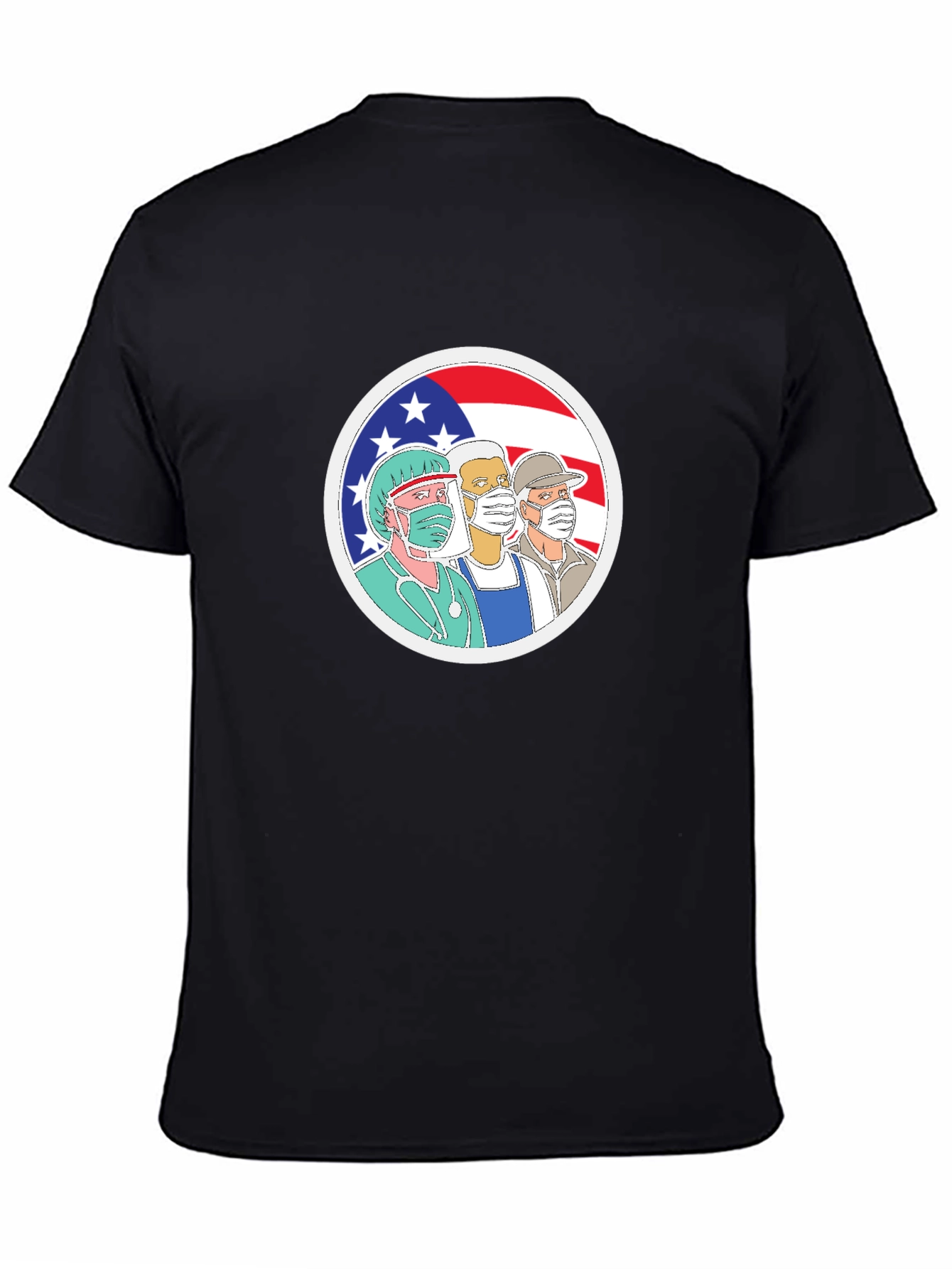 Essential Workers USA Flag T-Shirt