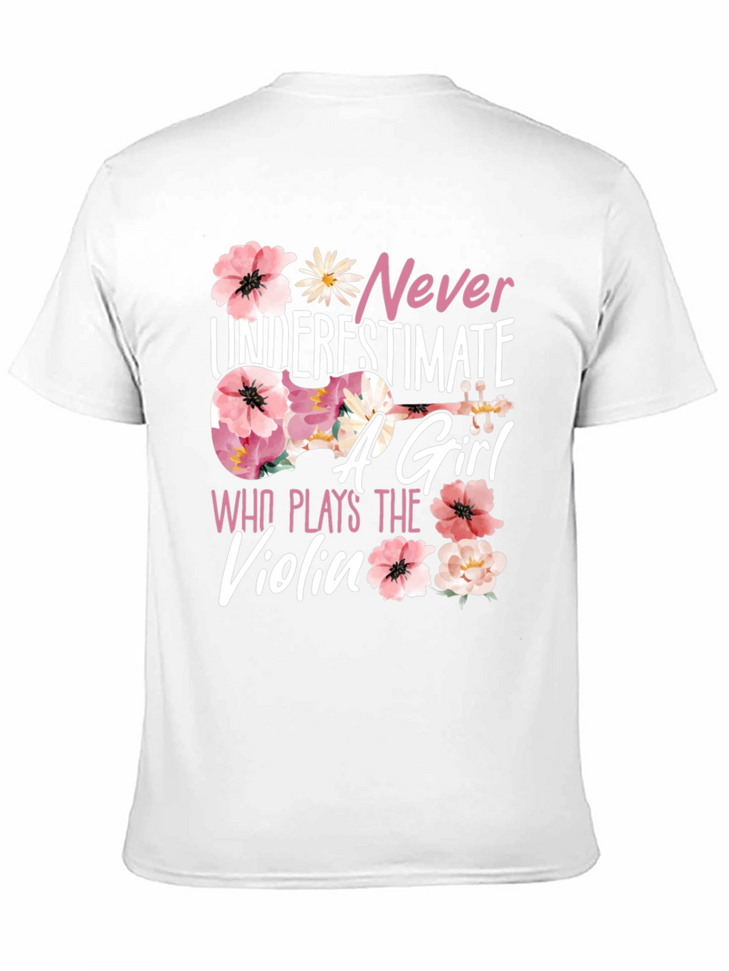 Never Underestimate a Girl Who Plays Violin T-Shirt