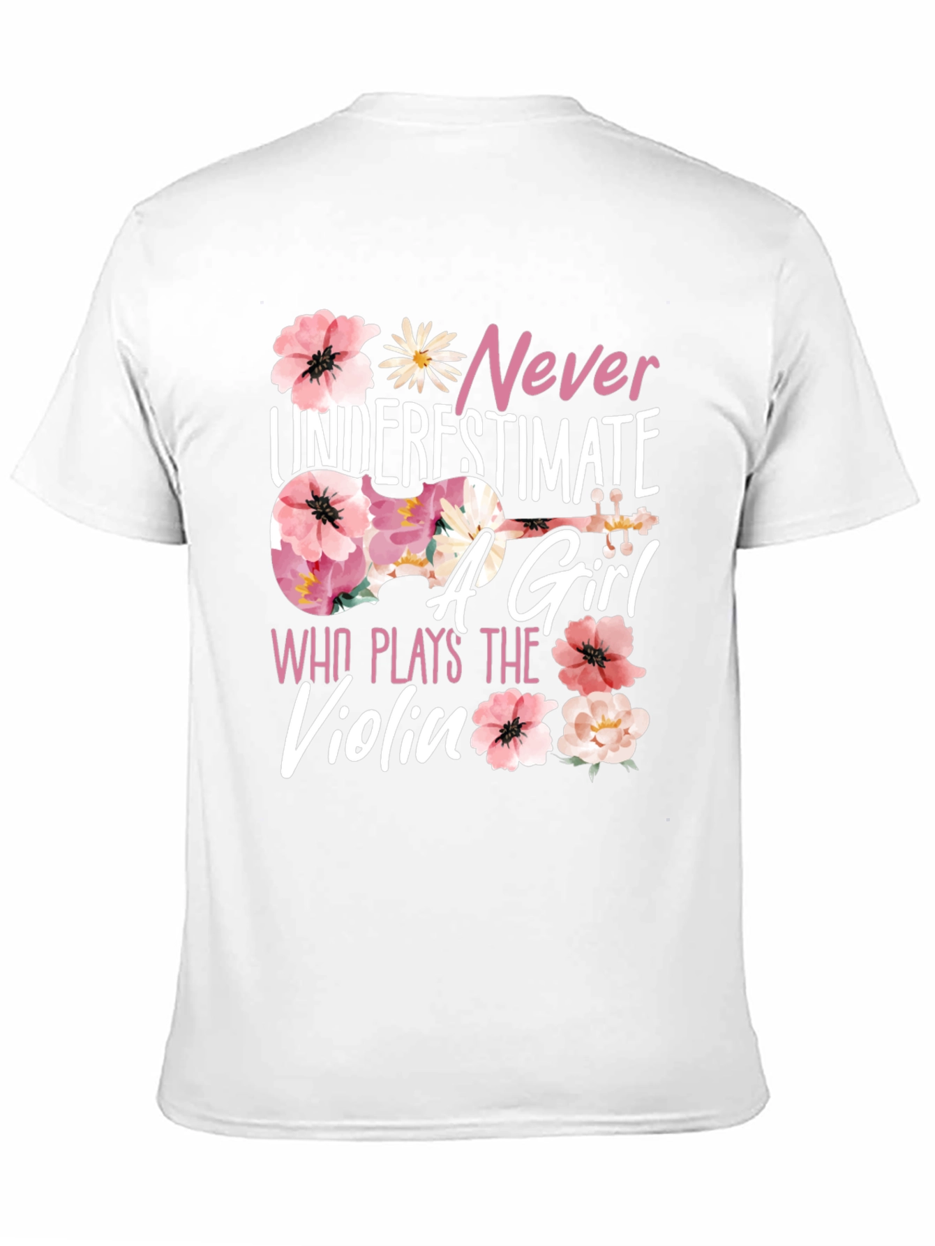 Never Underestimate a Girl Who Plays Violin T-Shirt