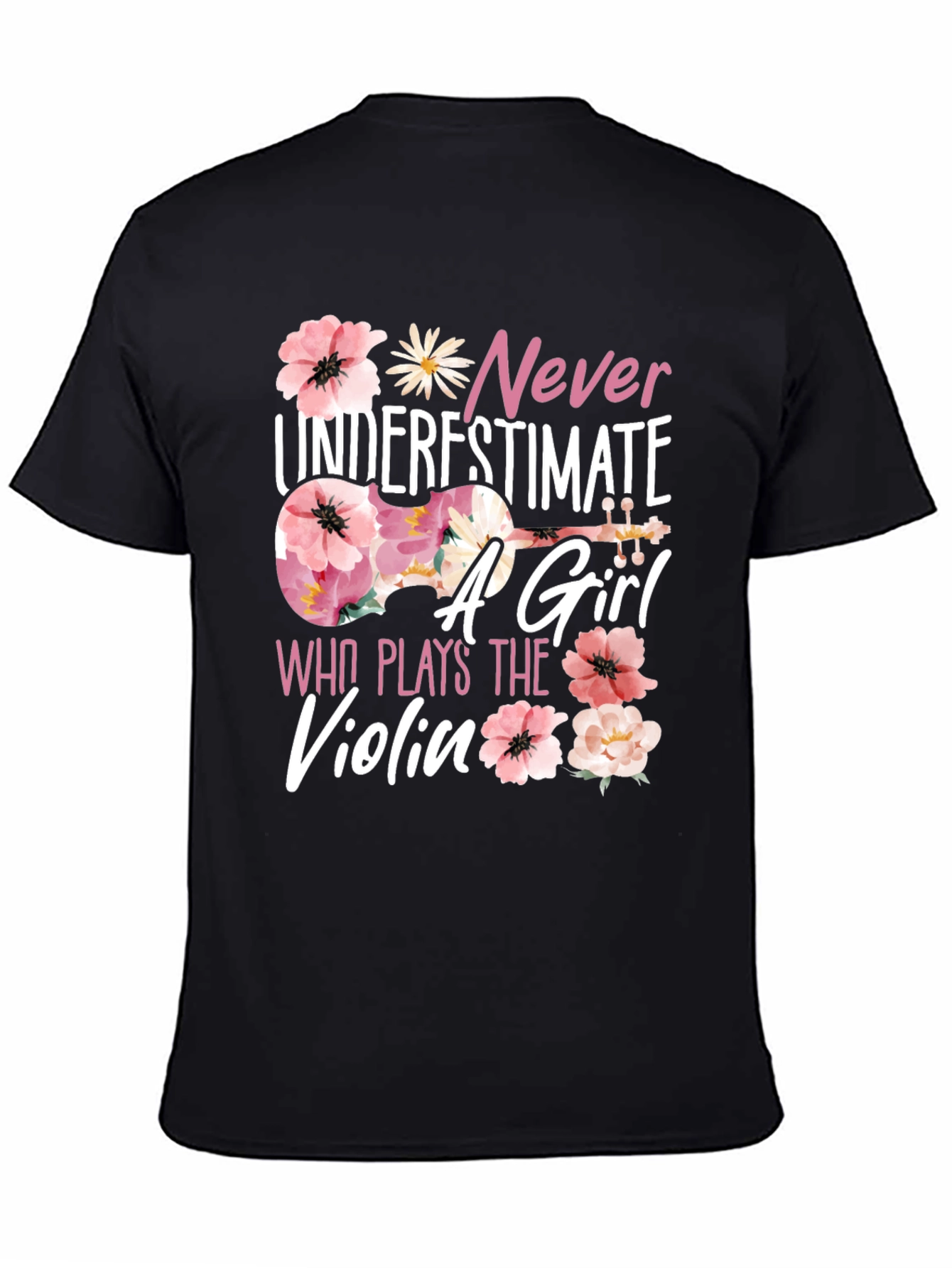 Never Underestimate a Girl Who Plays Violin T-Shirt