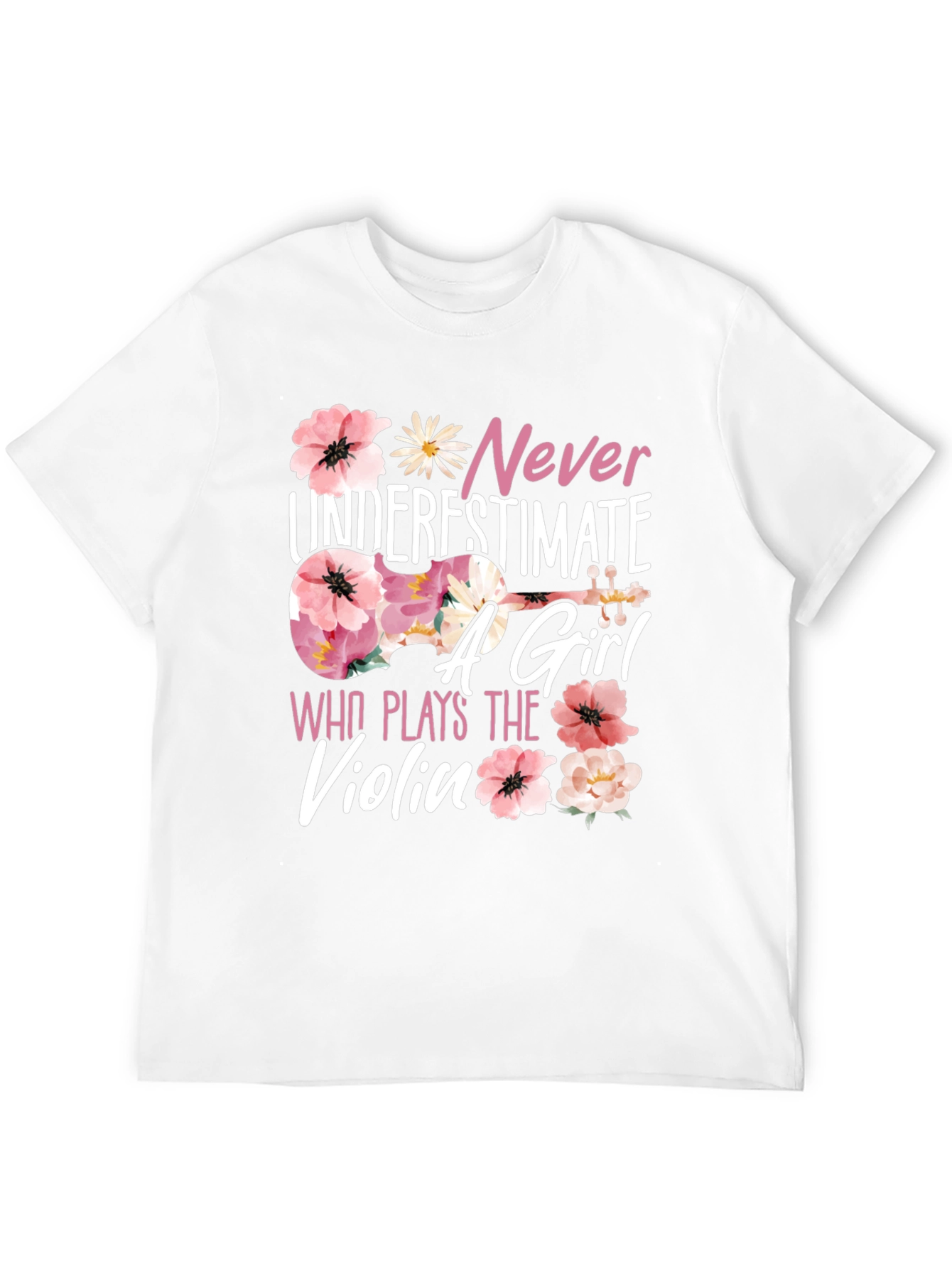 Never Underestimate a Girl Who Plays Violin T-Shirt