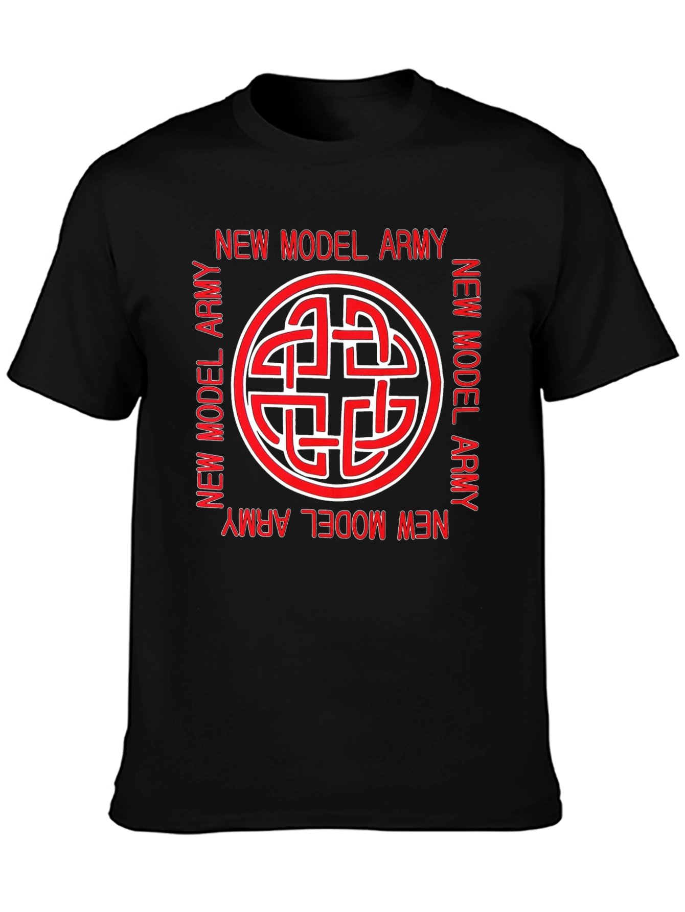New Model Army Band T-Shirt - Knot Logo Black Tee
