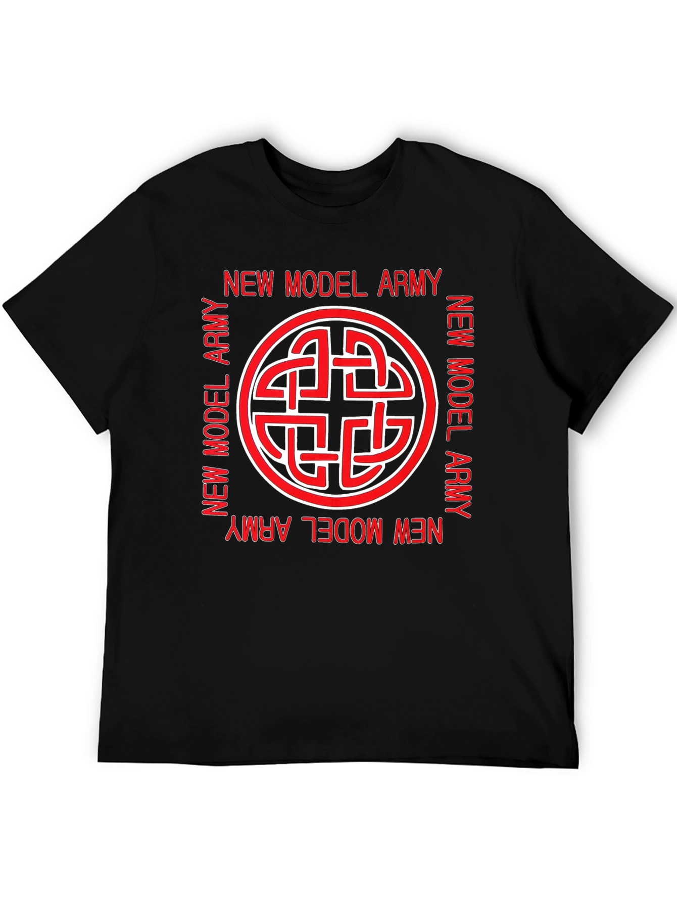 New Model Army Band T-Shirt - Knot Logo Black Tee