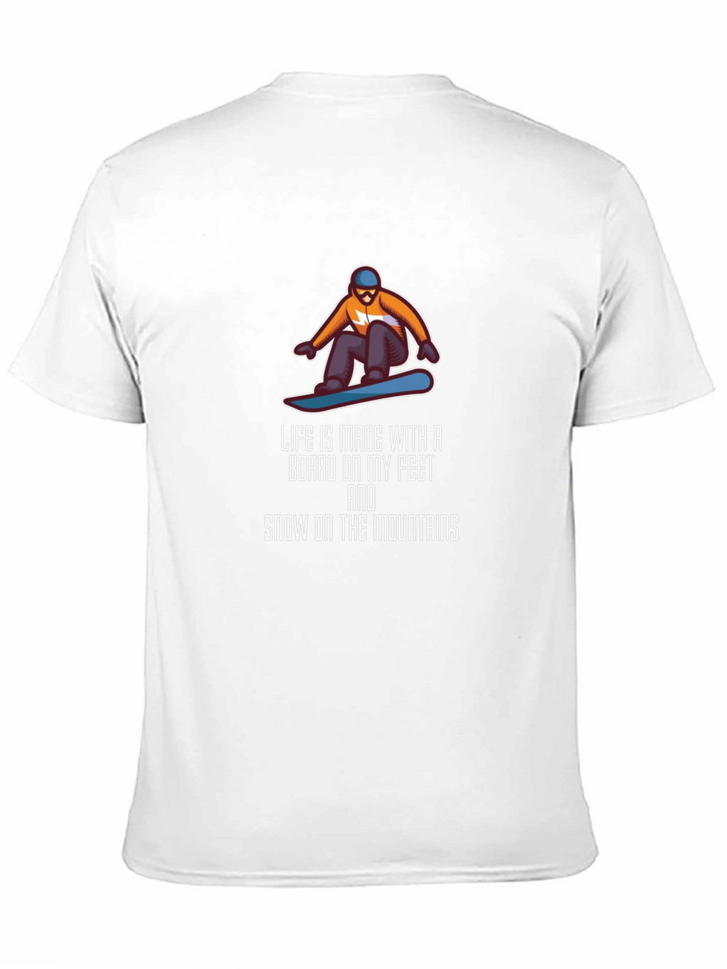 Snowboarder Graphic Tee: Mountain Life Shirt