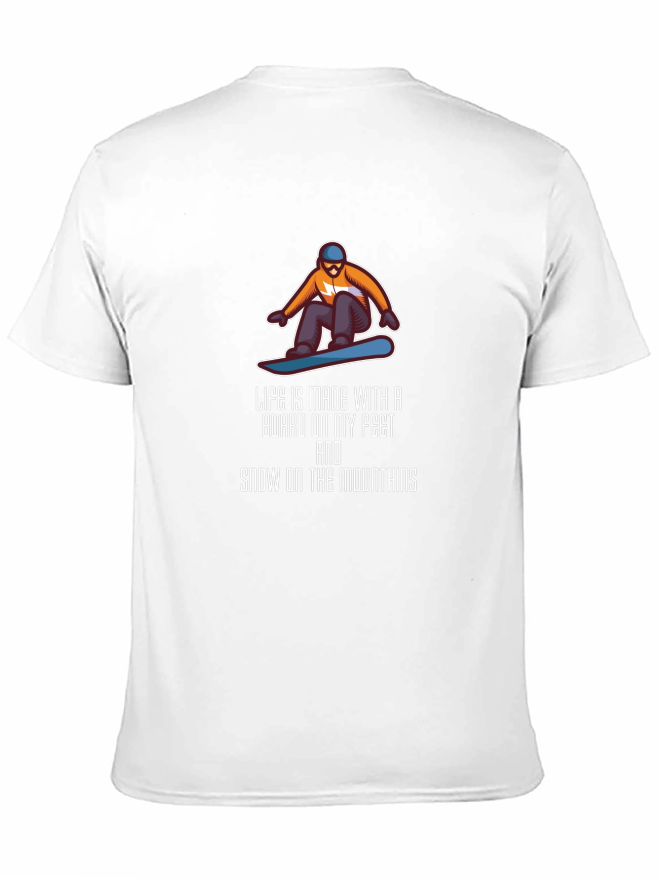 Snowboarder Graphic Tee: Mountain Life Shirt