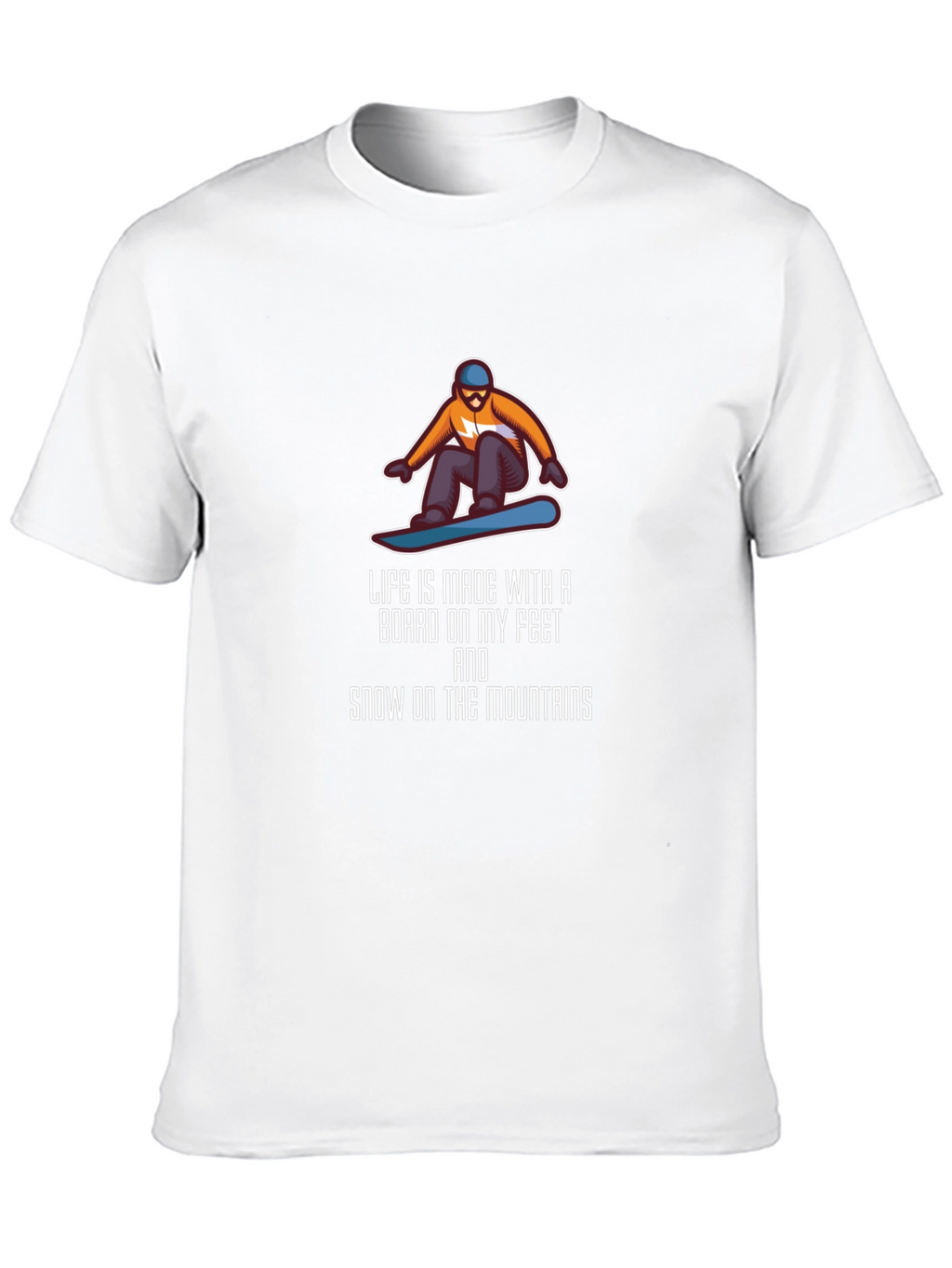 Snowboarder Graphic Tee: Mountain Life Shirt