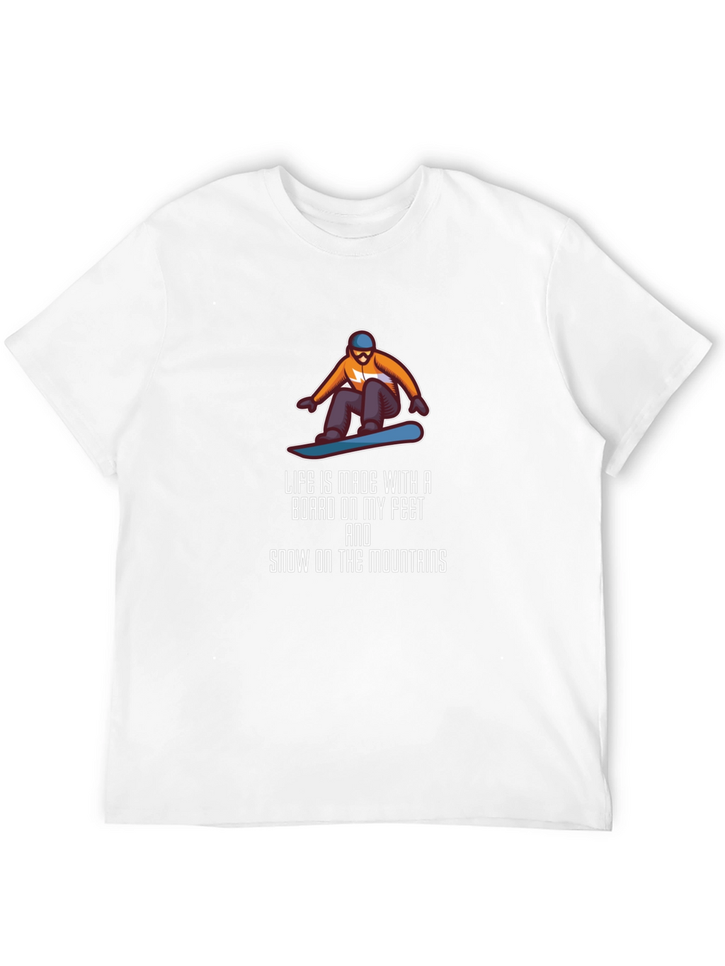 Snowboarder Graphic Tee: Mountain Life Shirt