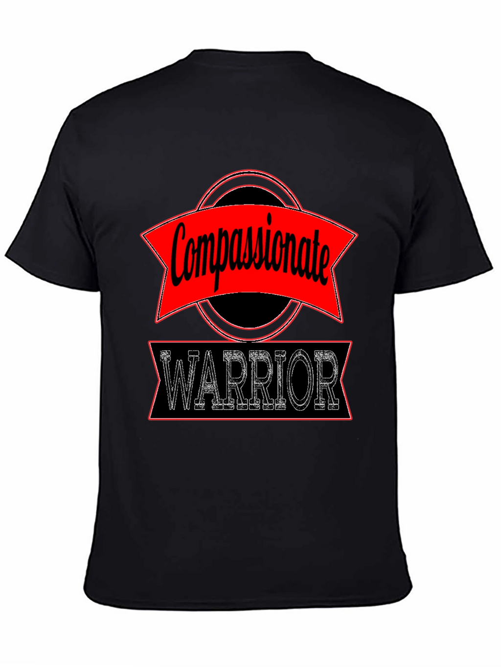 Compassionate Warrior Graphic Tee - Black