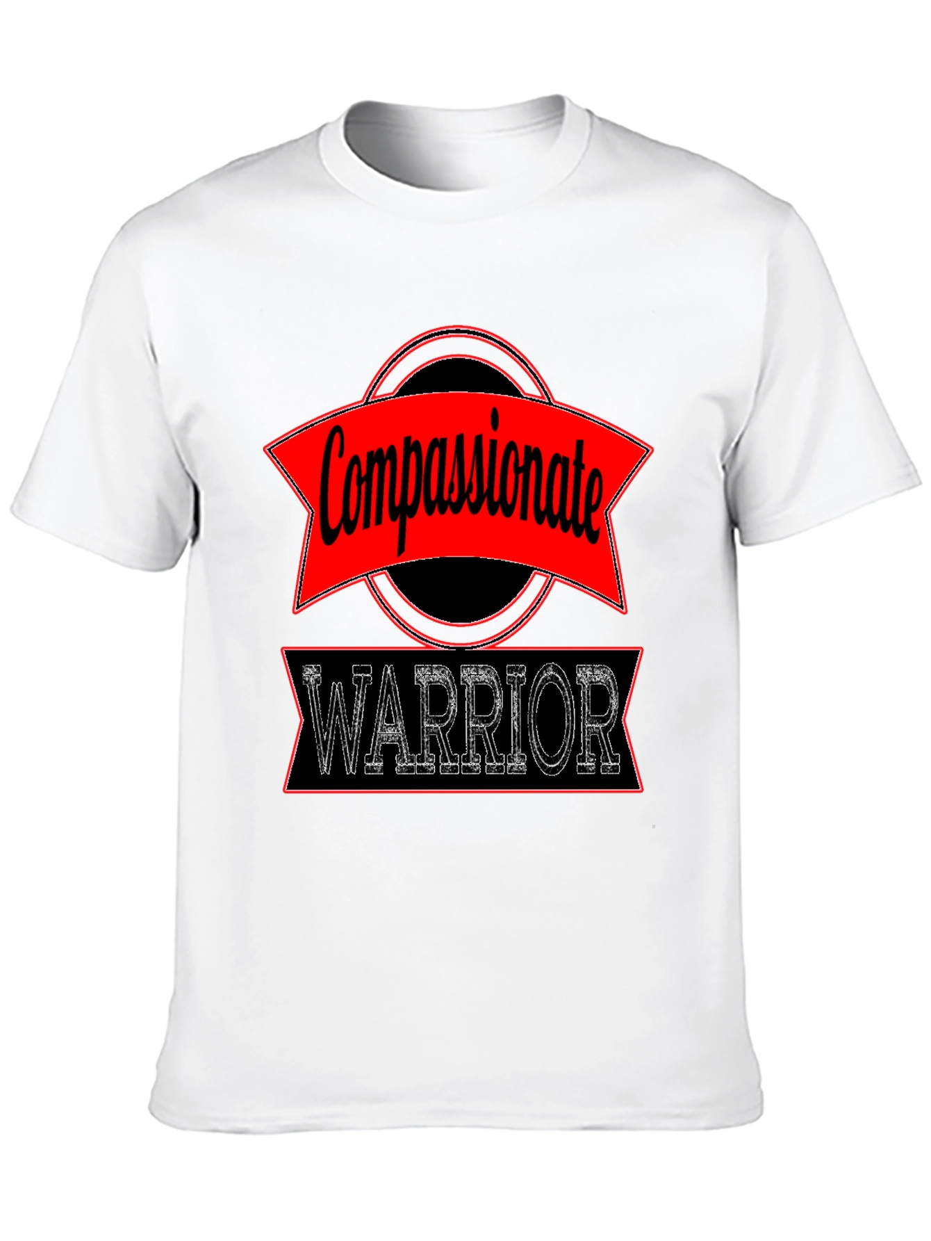 Compassionate Warrior Graphic Tee - Black