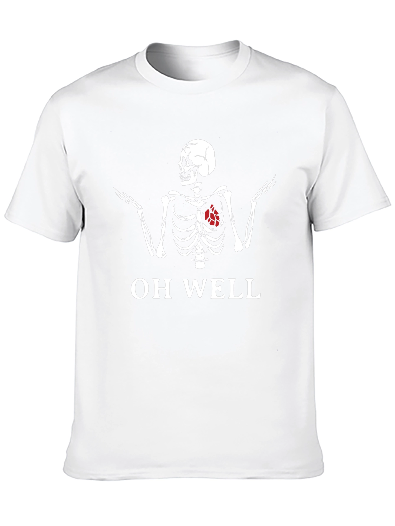 Oh Well Skeleton T-Shirt - Humorous Graphic Tee